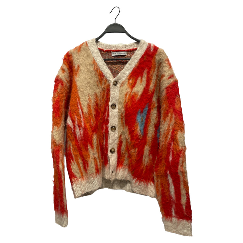 no maintenance/Heavy Cardigan/L/All Over Print/Acrylic/RED/