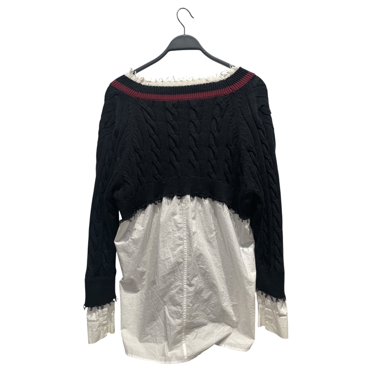 Alexander Wang/Sweater/S/Cotton/NVY/DOUBLE LAYER POLO view 2