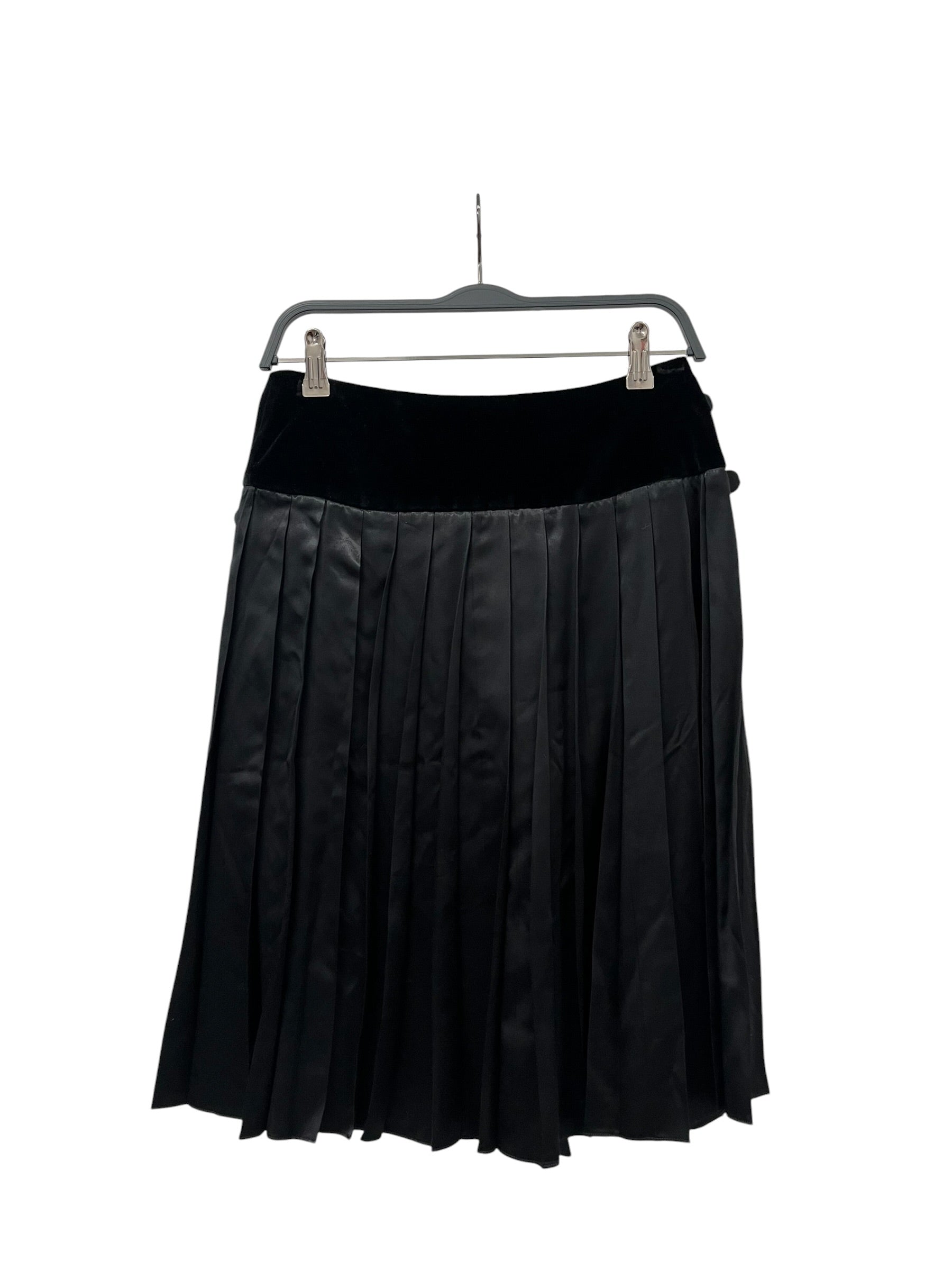 CHOPOVA LOWENA/Skirt/S/Cotton/BLK/Mini Length/HEART BEAD DETAIL SIDE BUCKLES view 2