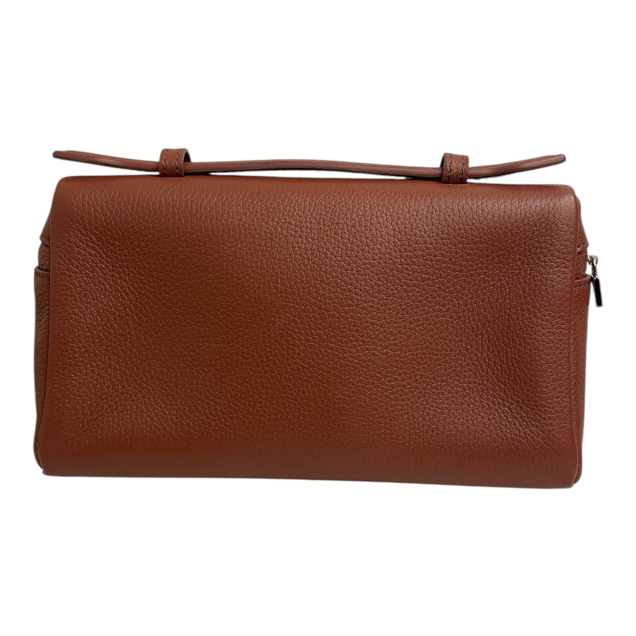 Loro Piana/Hand Bag/Leather/BRW/EXTRA POCKET SMALL SILVER HARD view 2