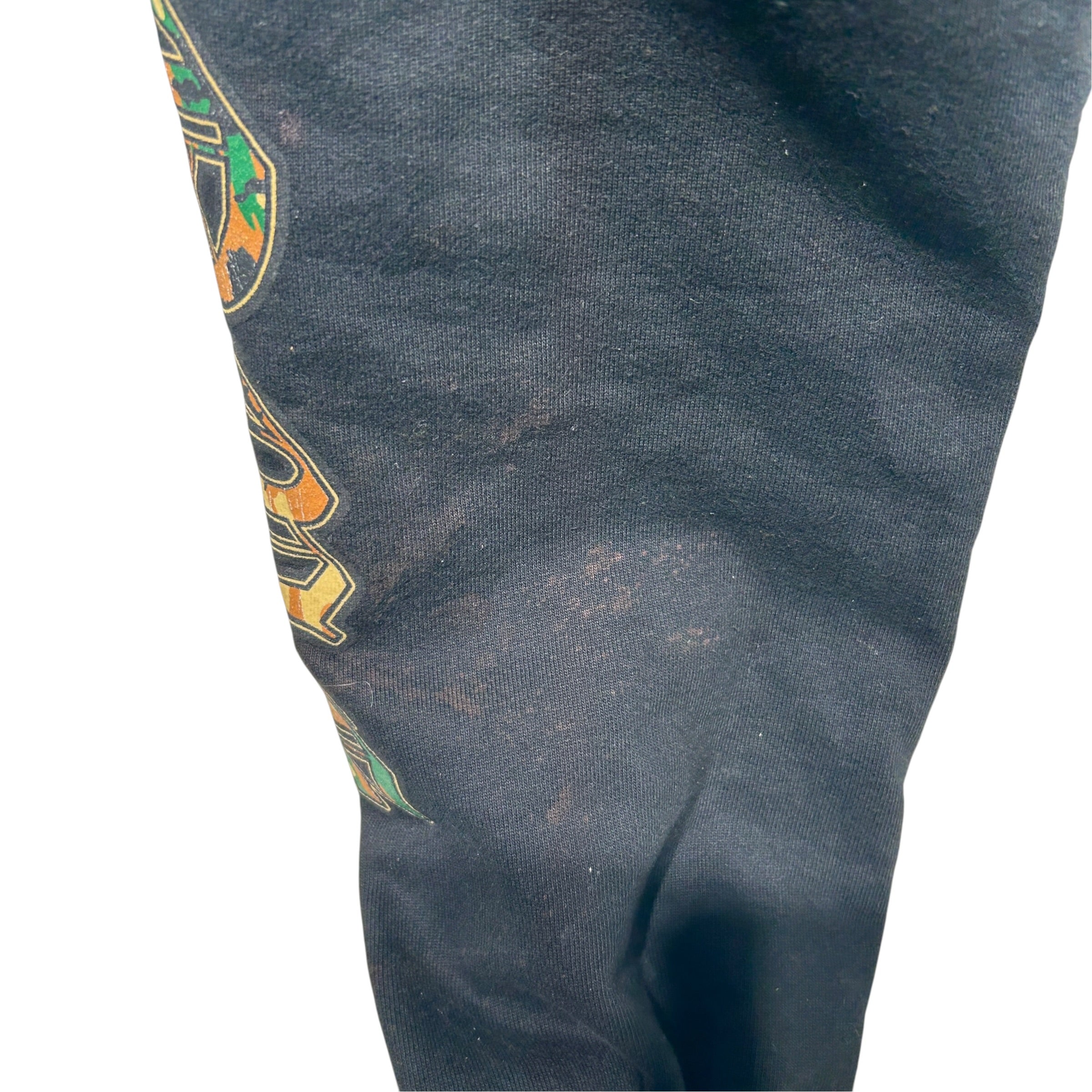 CHROME HEARTS/Straight Pants/M/Cotton/BLK/camo print view 3