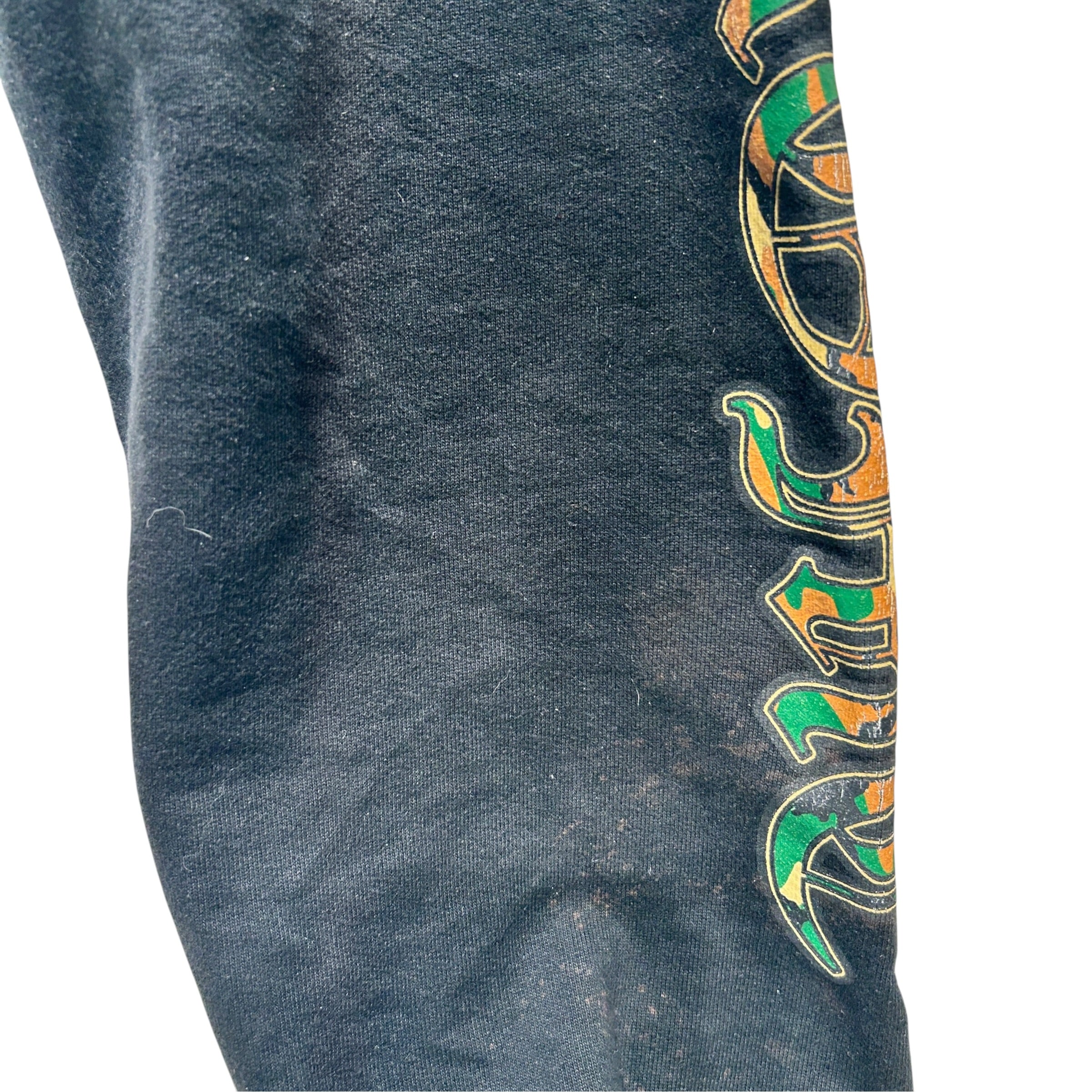 CHROME HEARTS/Straight Pants/M/Cotton/BLK/camo print view 4