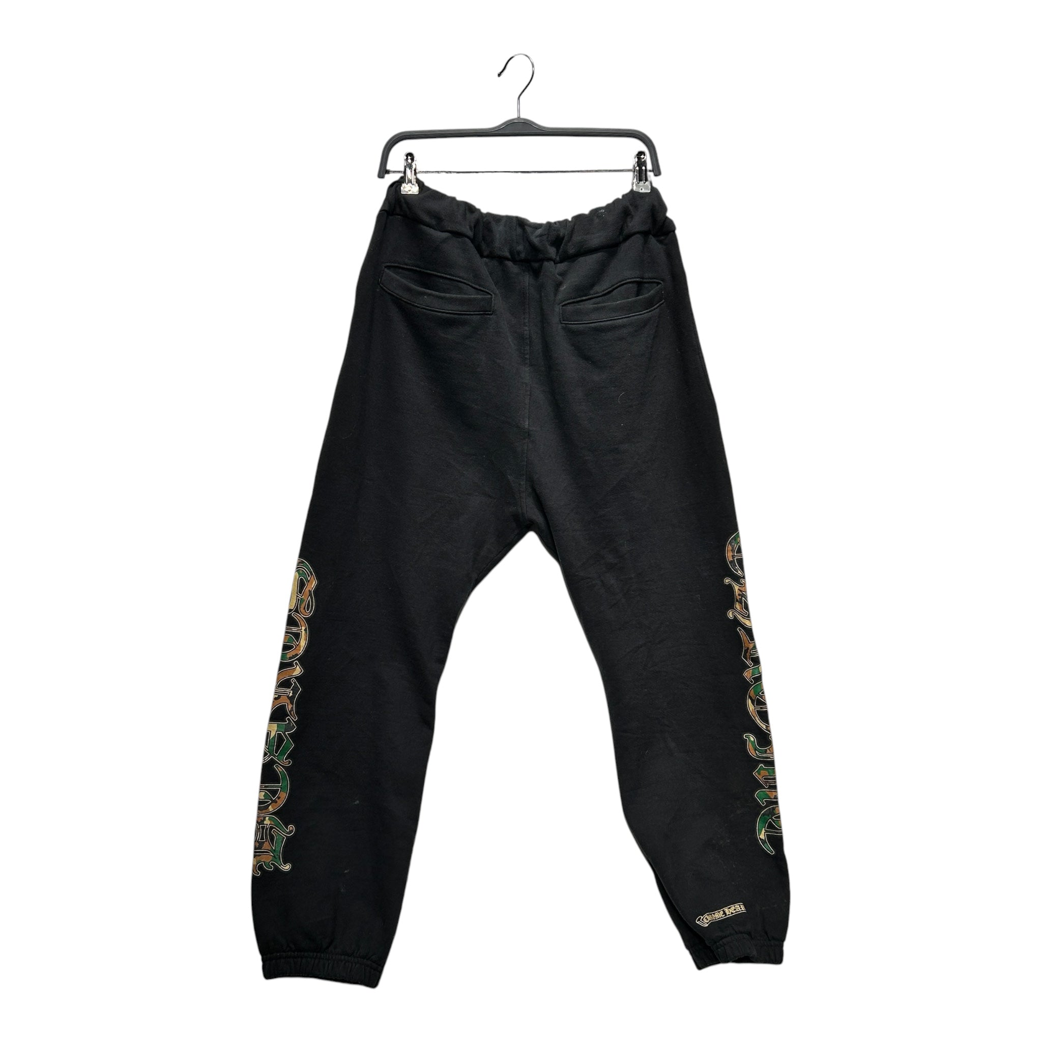 CHROME HEARTS/Straight Pants/M/Cotton/BLK/camo print view 2