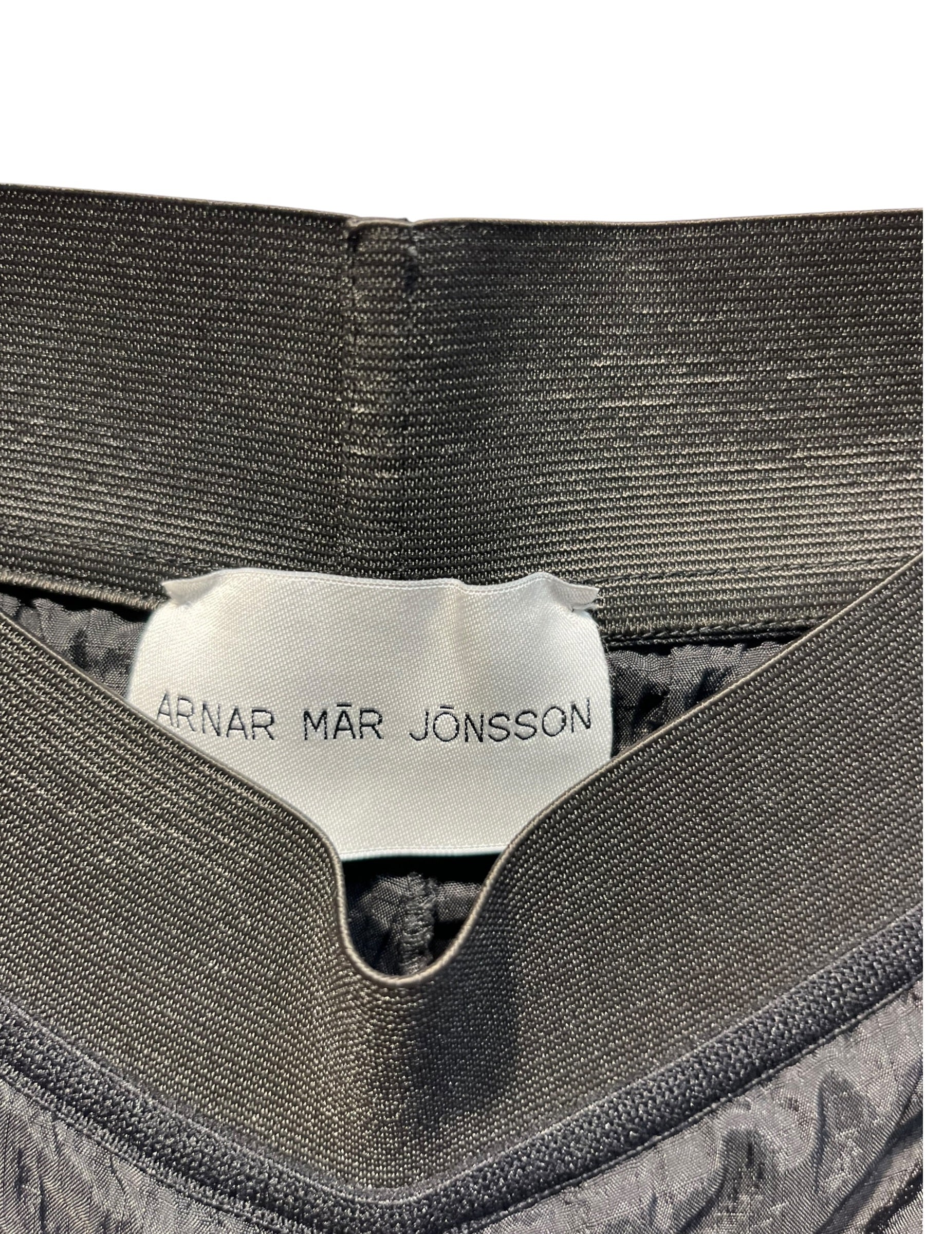 ARNAR MAR JONSSON/Straight Pants/M/Nylon/BLK/ view 3