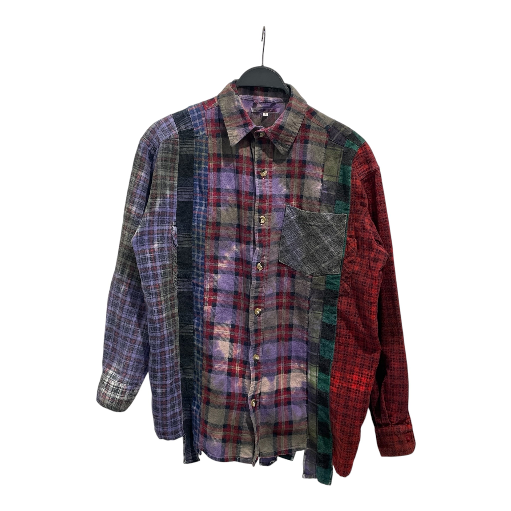 Rebuild by Needles/LS Shirt/L/Cotton/PPL/Plaid/Rebuilt Flannel view 1