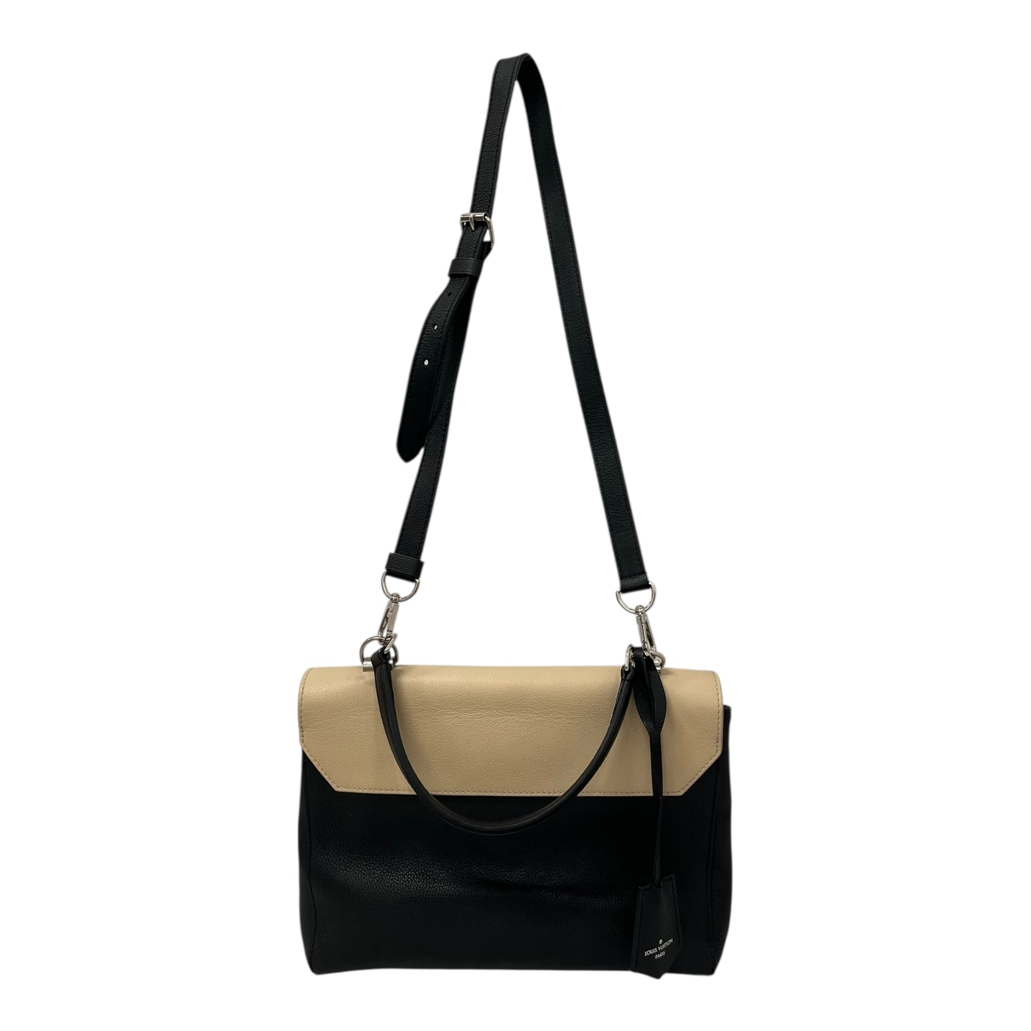 LOUIS VUITTON/Bag/Leather/BEG/LOCKME TWO-TONE BLACK/BEIGE view 2