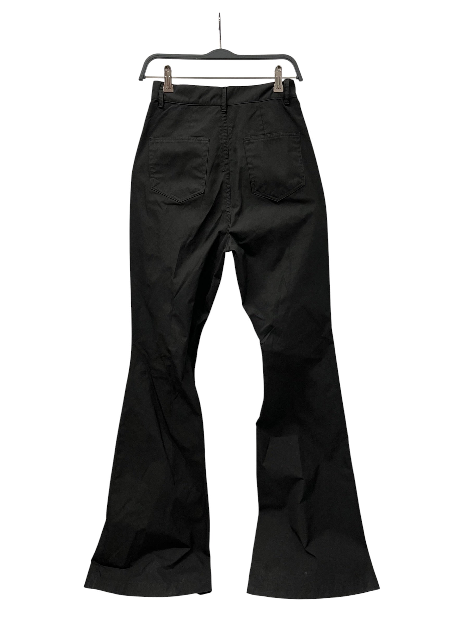 Rick Owens/Bootcut Pants/27/Polyester/BLK/High-waisted/FLARED HIGH WAISTED PANT view 2