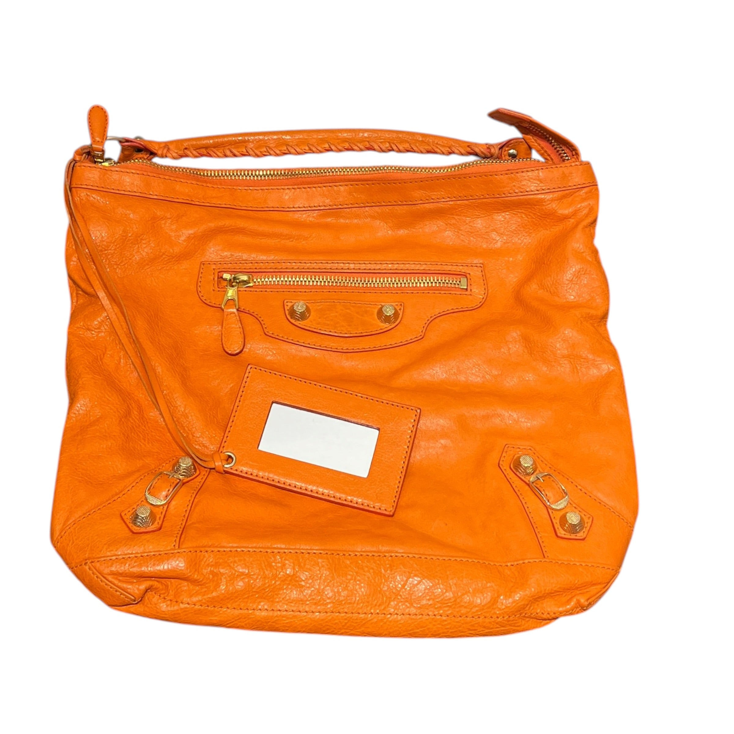 BALENCIAGA/Tote Bag/Leather/ORN/"DAY" HOBO BAG/GOLD HARDWARE view 1