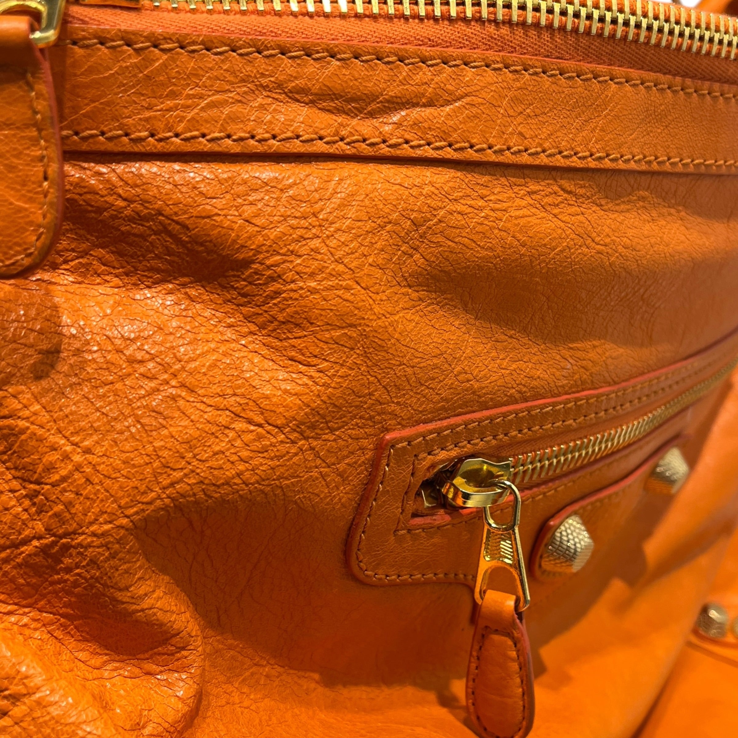 BALENCIAGA/Tote Bag/Leather/ORN/"DAY" HOBO BAG/GOLD HARDWARE view 6