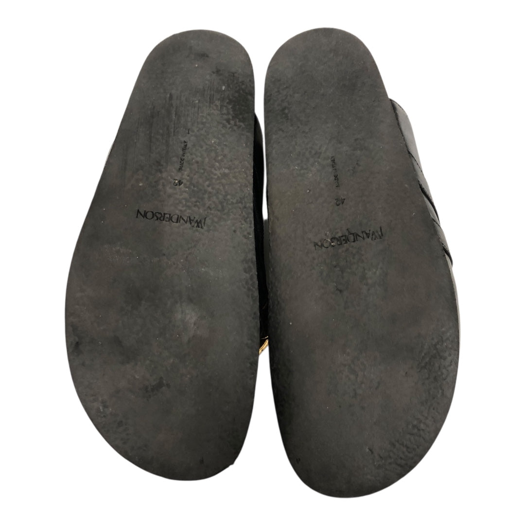 JW ANDERSON(J.W.ANDERSON)/Loafers/EU 42/Leather/BLK/Gold Chain Loafers view 5