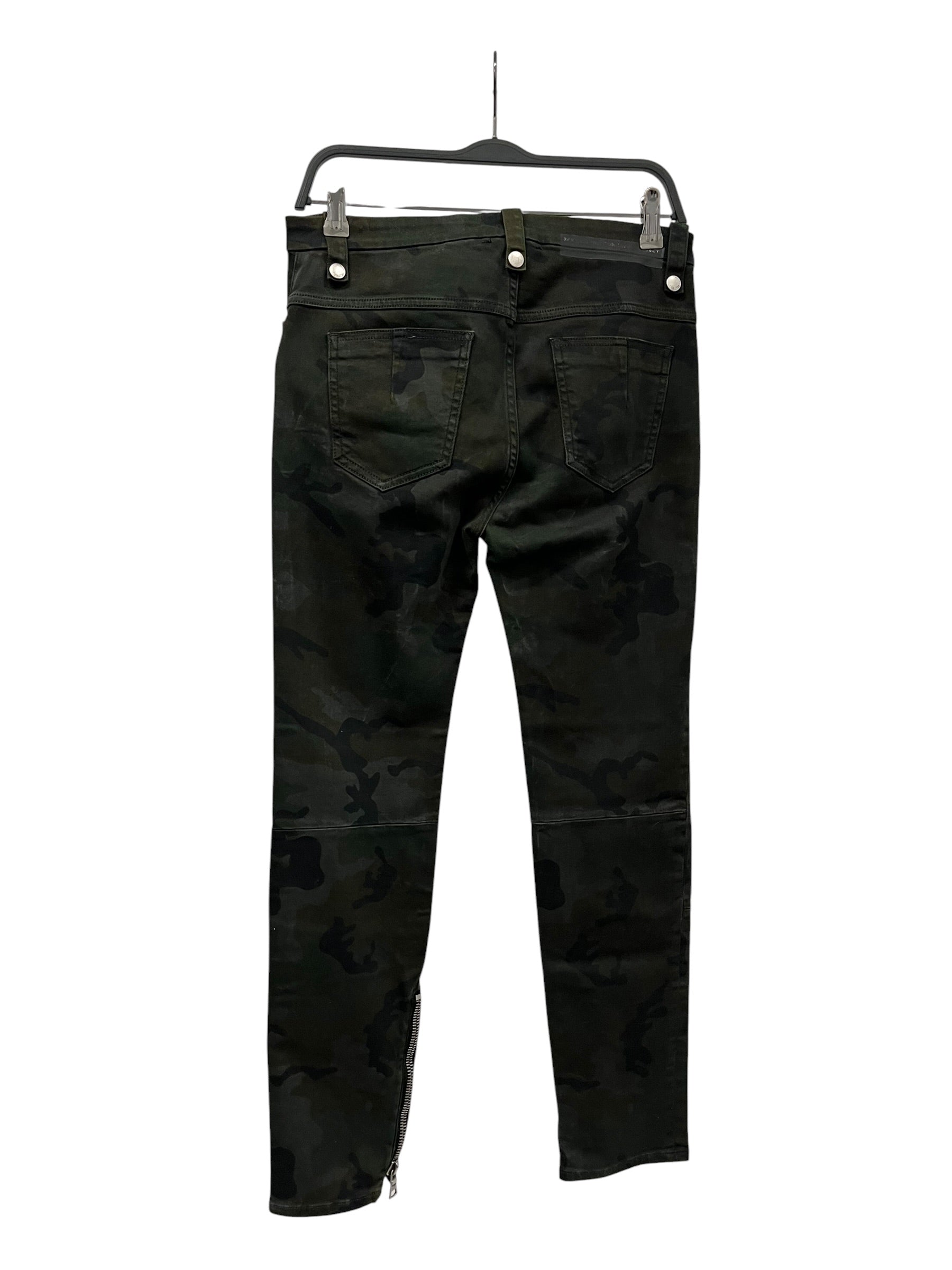 BEN TAVERNITI UNRAVEL PROJECT/Skinny Pants/Cotton/GRN/Camouflage/LACE UP FRONT CLOSURE view 2