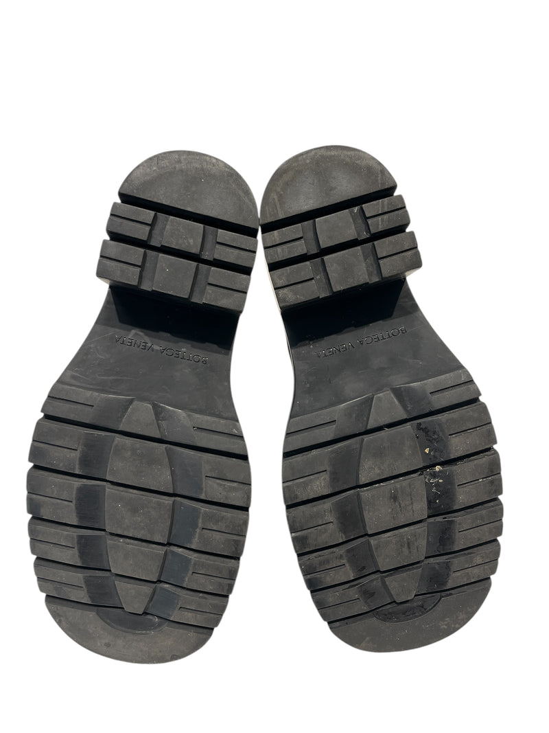 BOTTEGA VENETA/Boots/US 7.5/Leather/BLK/BOTTEGA BOOTS