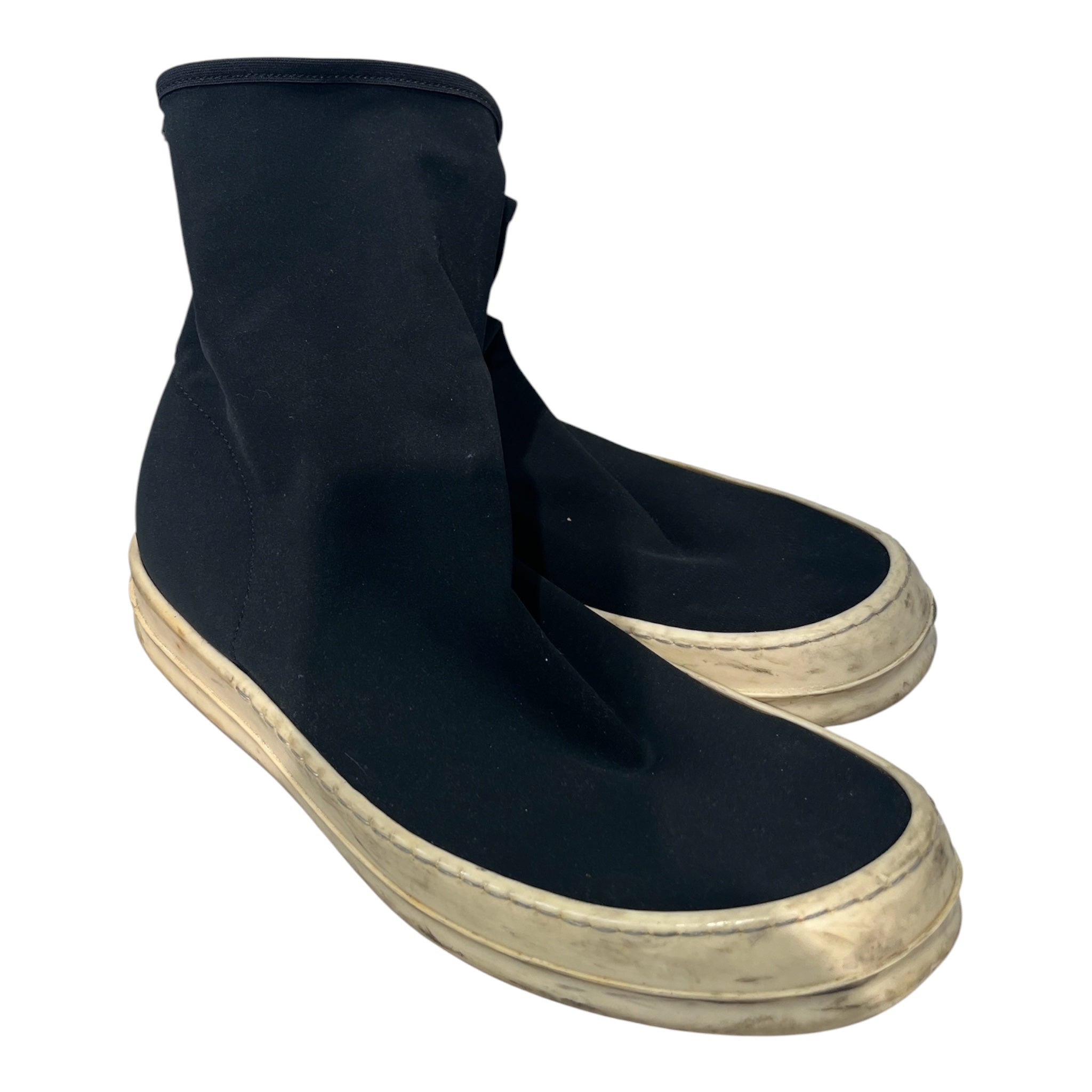 RICK OWENS DRKSHDW/Hi-Sneakers/EU 39/Polyester/BLK/SOCK SHOE view 1