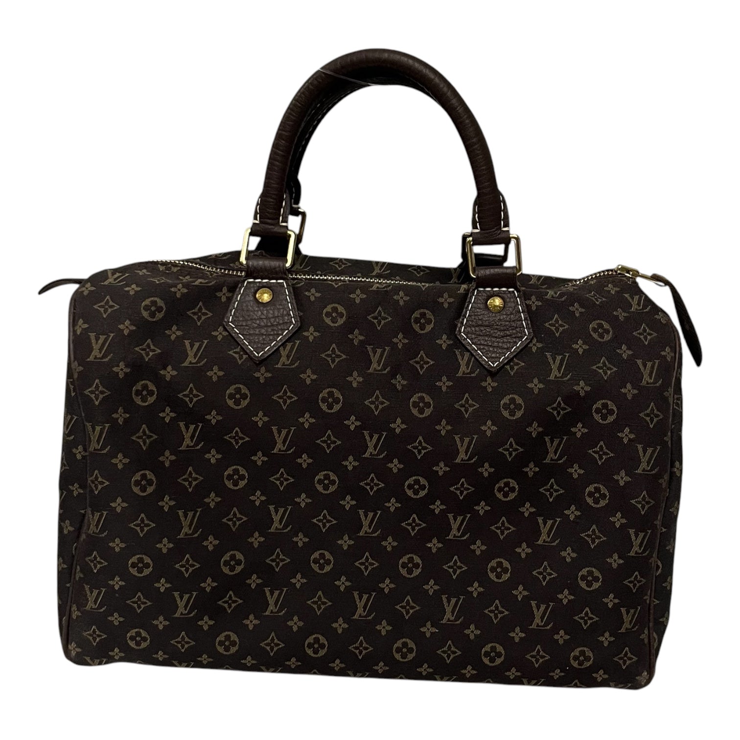 LOUIS VUITTON/Hand Bag/Cotton/BRW/dark fabric monogram view 1