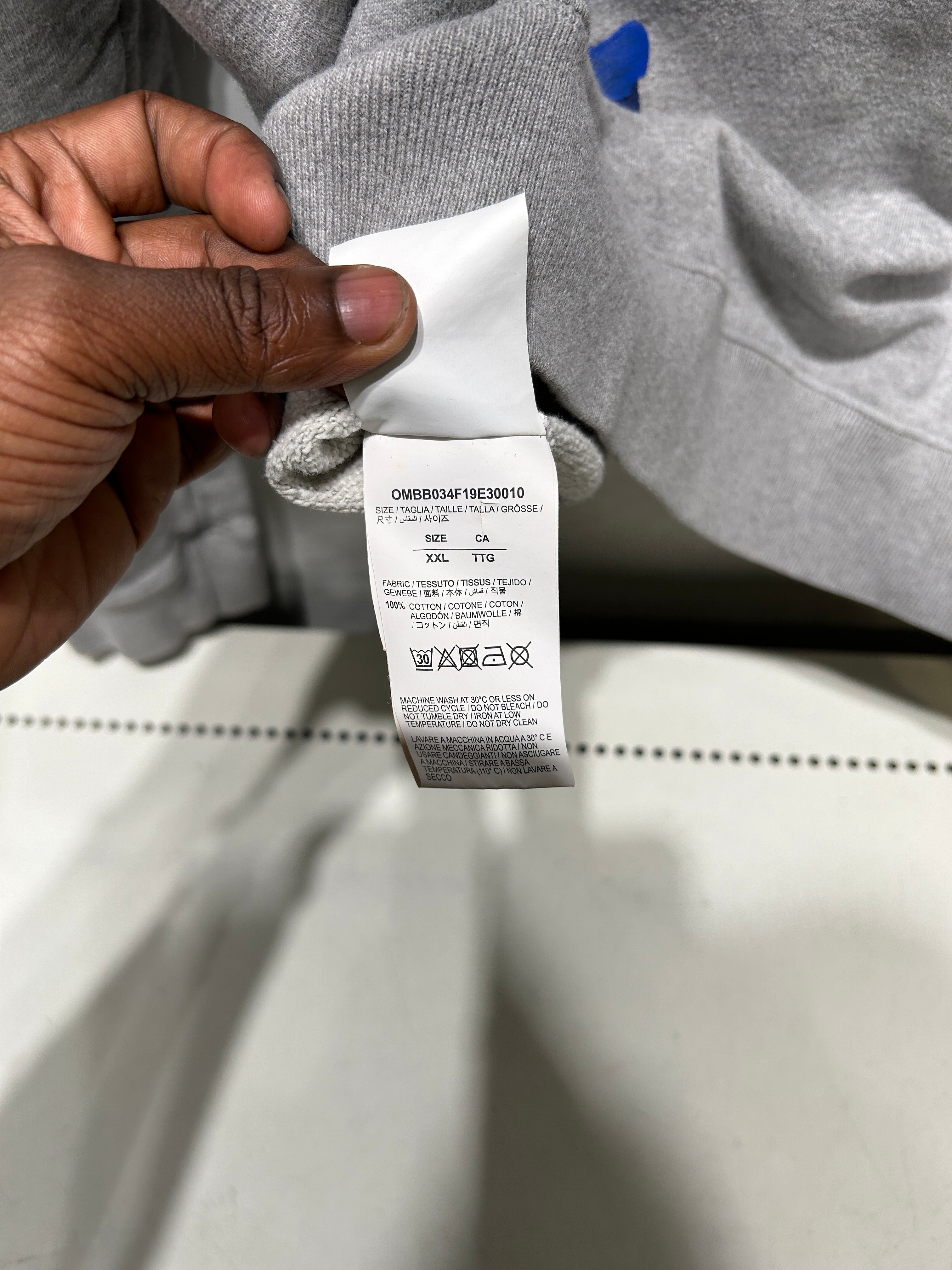 OFF-WHITE/Hoodie/XXL/Cotton/GRY/2020 view 6