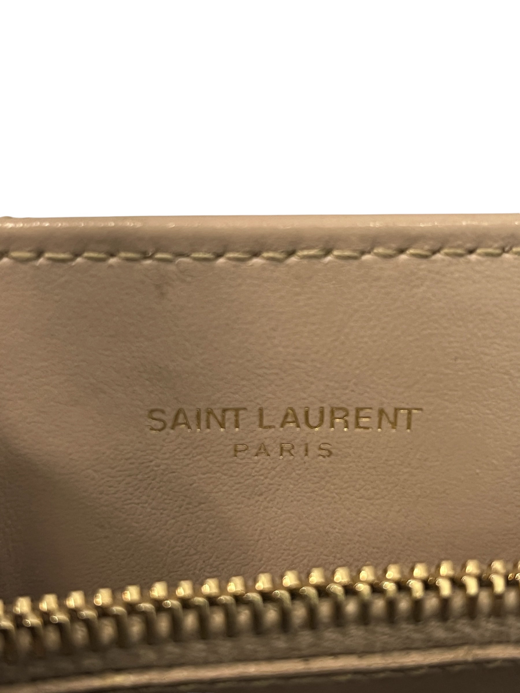 YVES SAINT LAURENT/Hand Bag/Leather/CRM/Nude/cream calfskin quilted view 5
