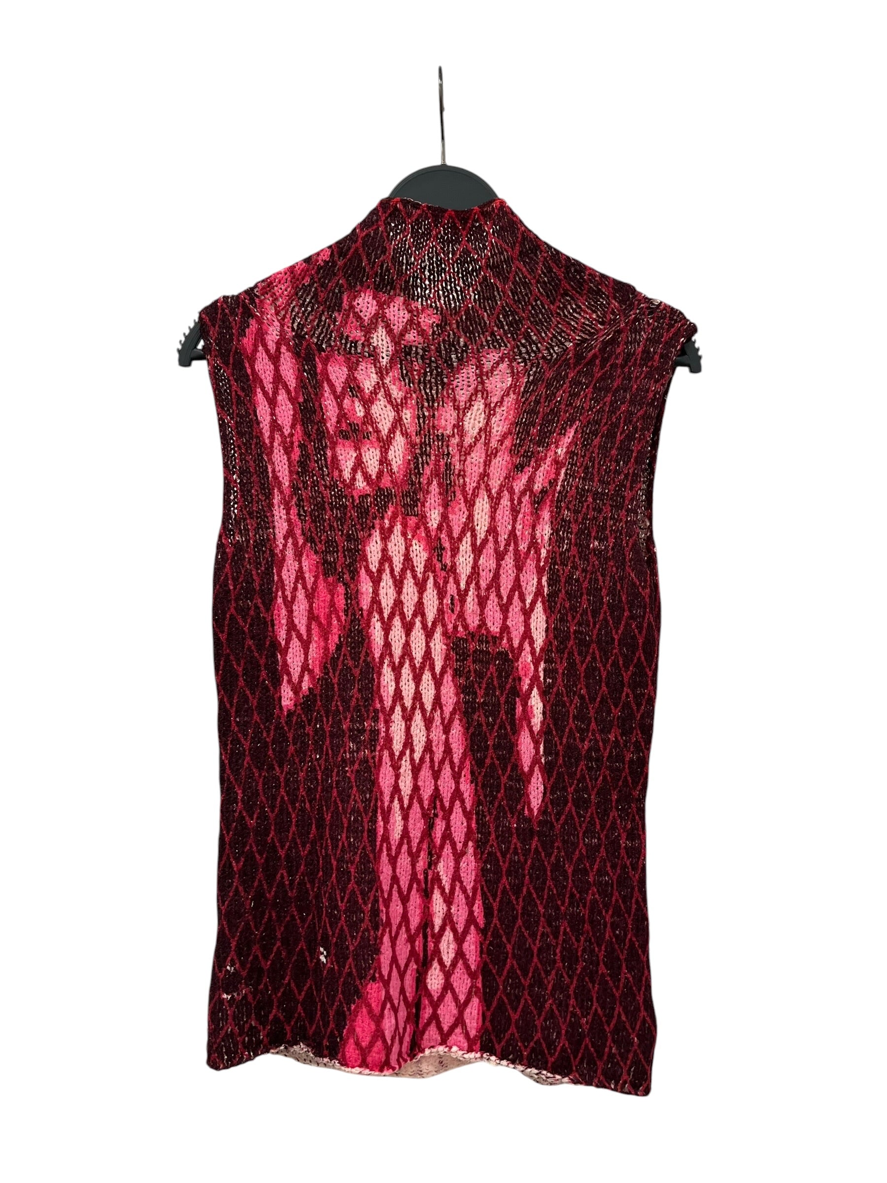 Jean Paul GAULTIER FEMME/SS Blouse/40/All Over Print/Polyester/BRD/NET PRINT OVER PINK GRAPHIC view 1
