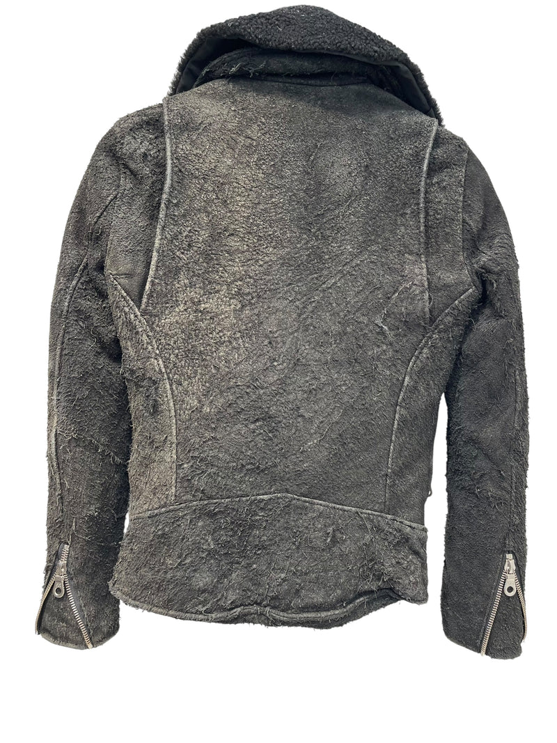 BACK BONE/Riders Jkt (S)/S/Leather/BLK/