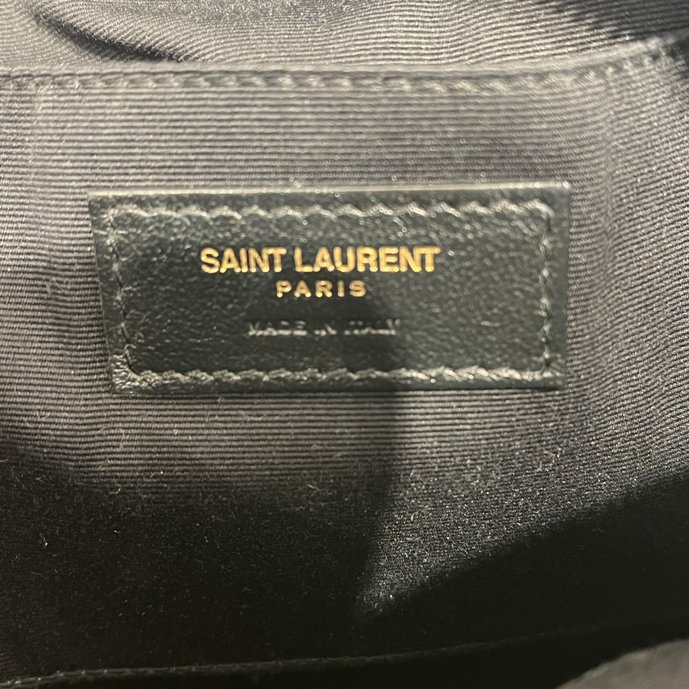SAINT LAURENT/Cross Body Bag/Leather/BLK/camera bag w/ tassel view 5