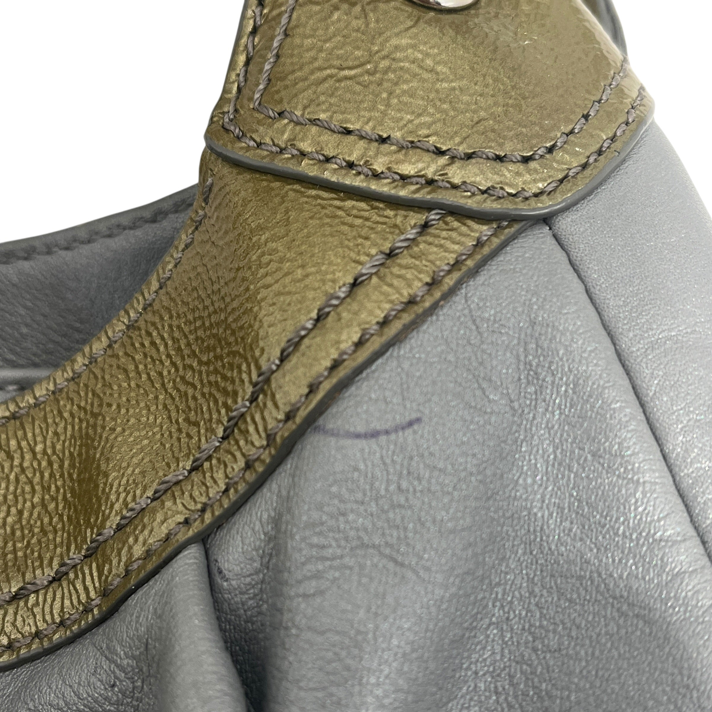 COACH/Hand Bag/Leather/SLV/Hobo/ Green leather view 7