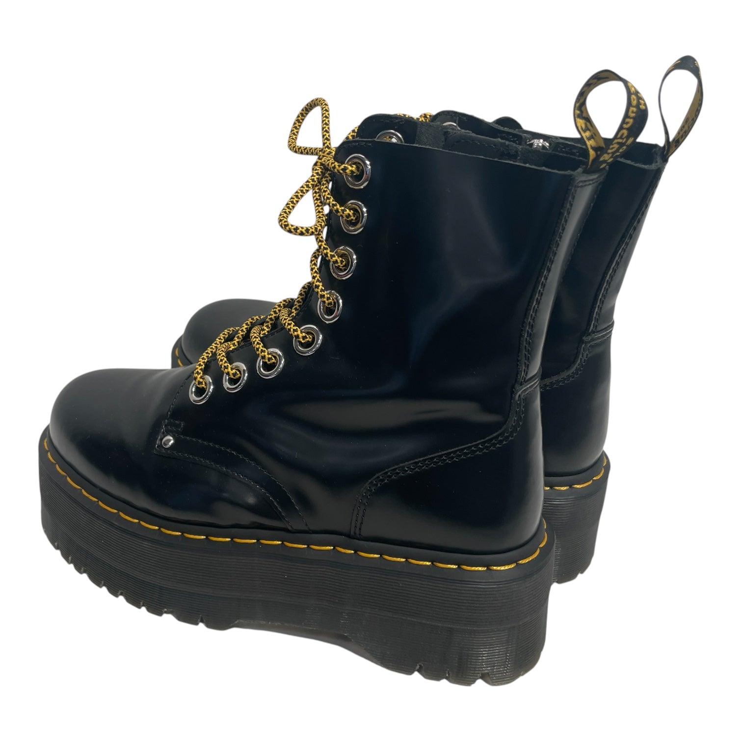 Dr.Martens/Hi-Sneakers/US 9/Faux Leather/BLK/U-Tip/ view 3