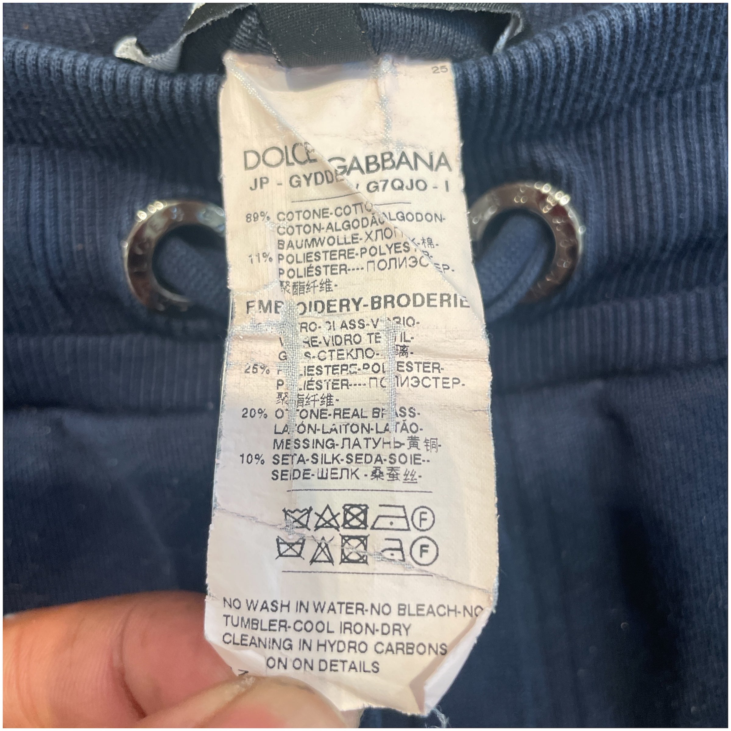 DOLCE&GABBANA/Pants/50/Cotton/PPL/Crown Embroidery Sweatpant view 4
