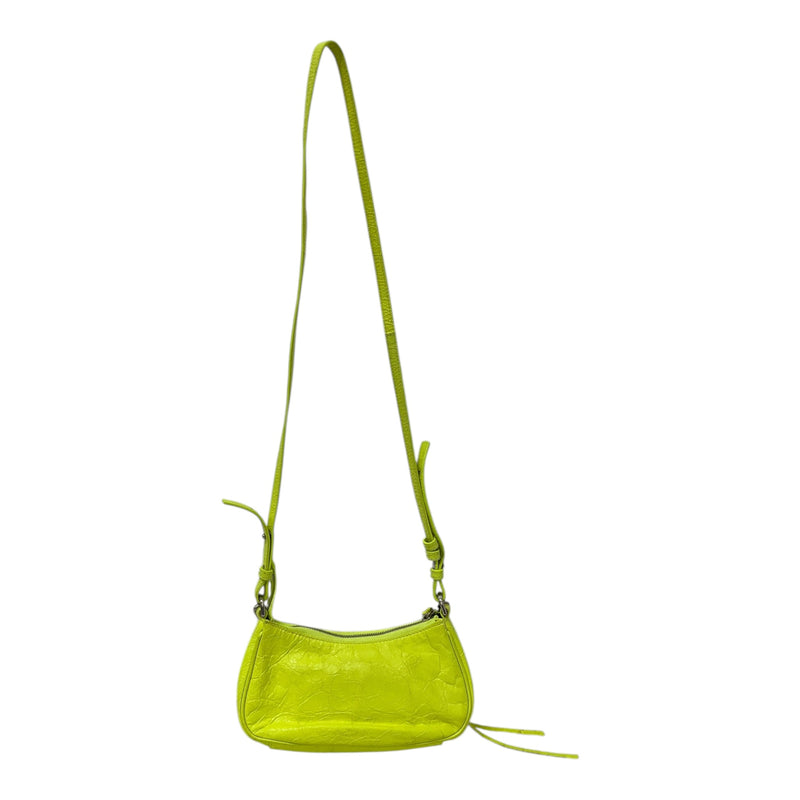 BALENCIAGA/Hand Bag/YEL/neon yellow city shoulder bag