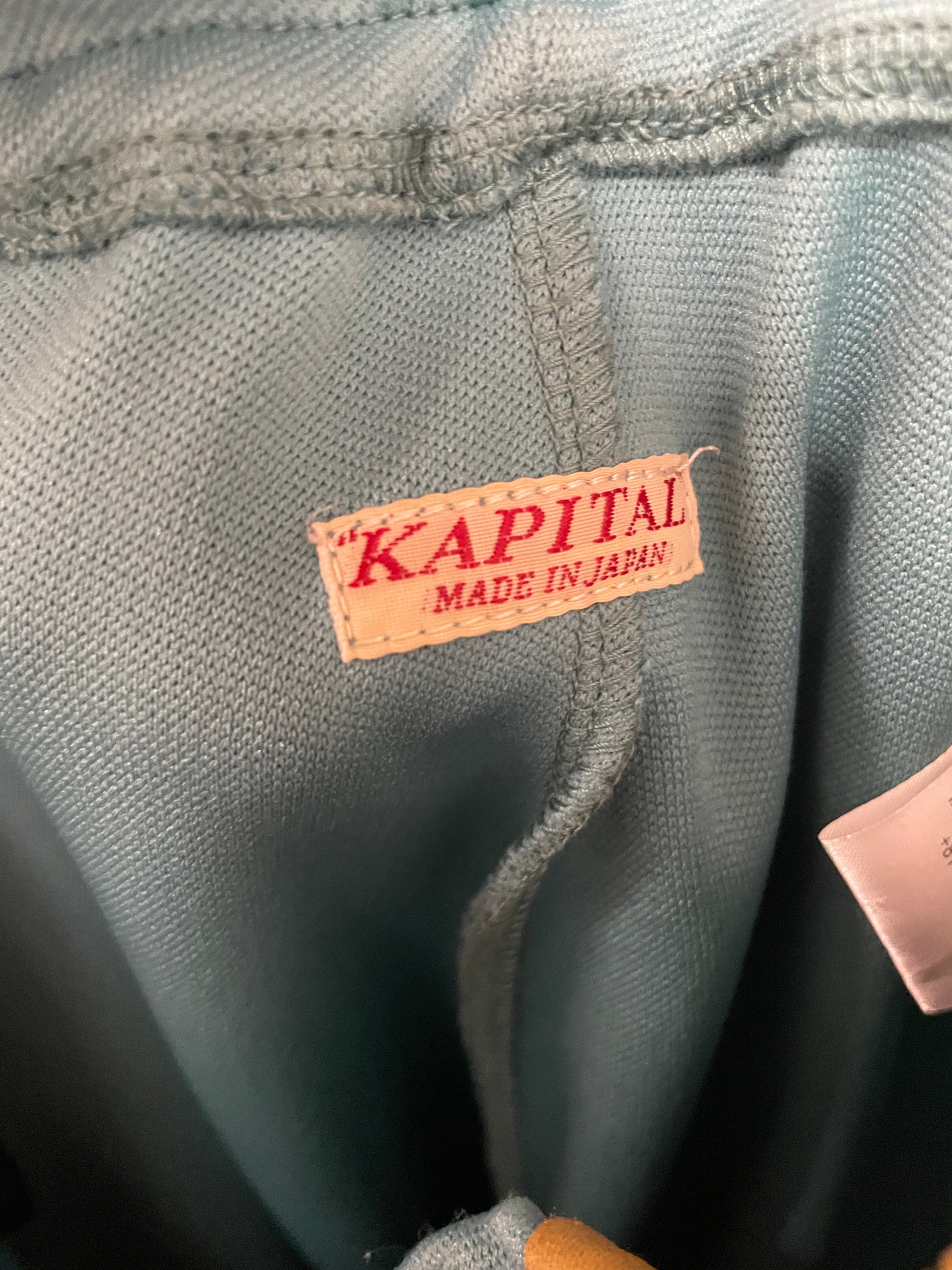 KAPITAL/Pants/2/Cotton/BLU/yllow lining view 3