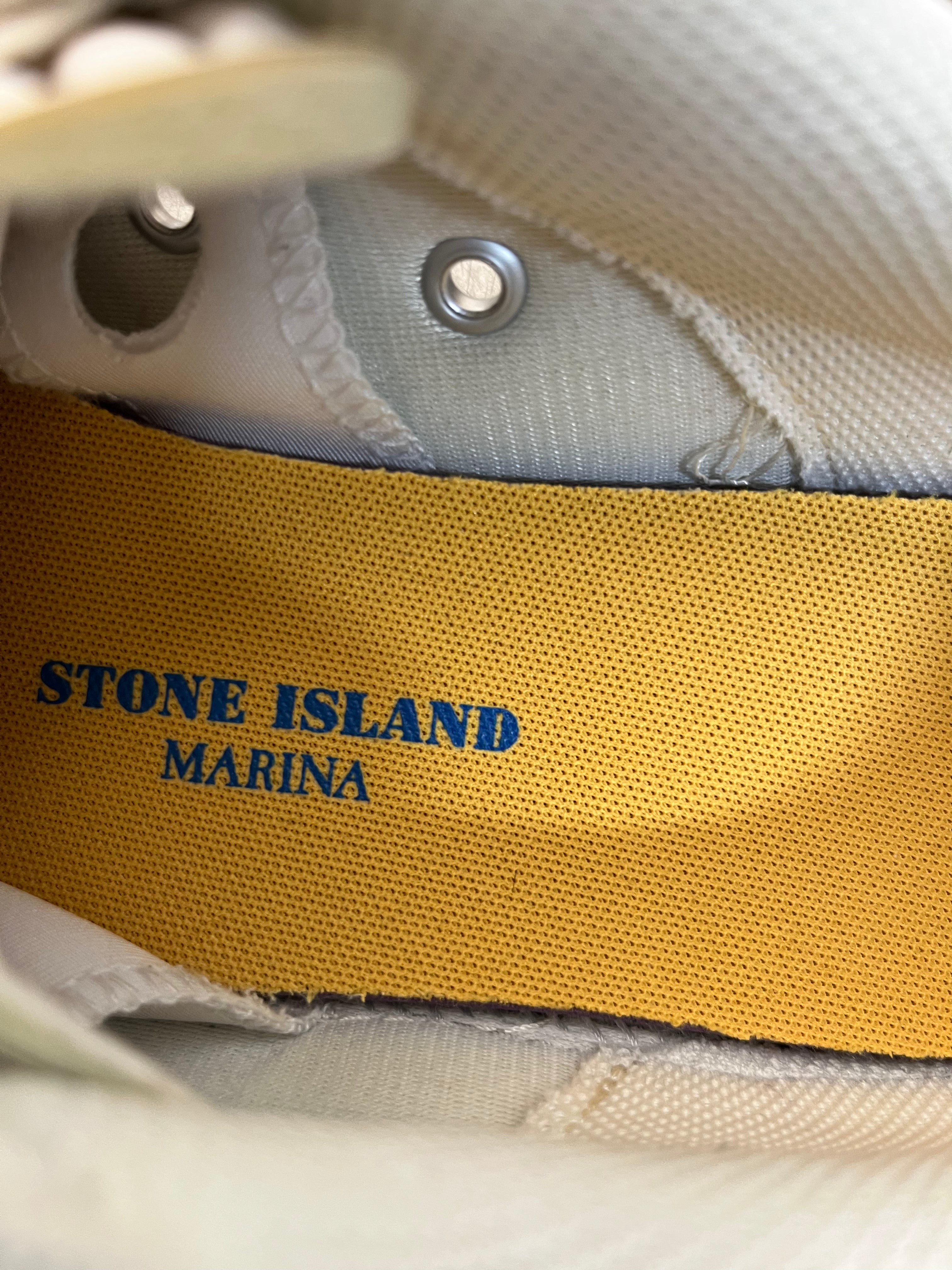 NEW BALANCE/STONE ISLAND/Low-Sneakers/US 11/Cotton/WHT/ view 3