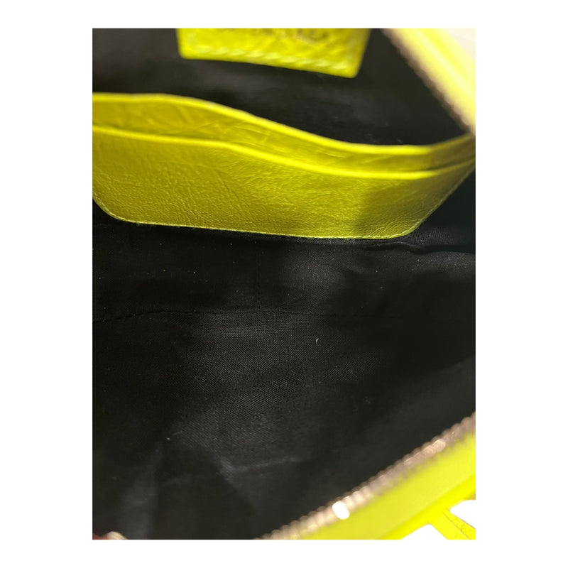 BALENCIAGA/Hand Bag/YEL/neon yellow city shoulder bag