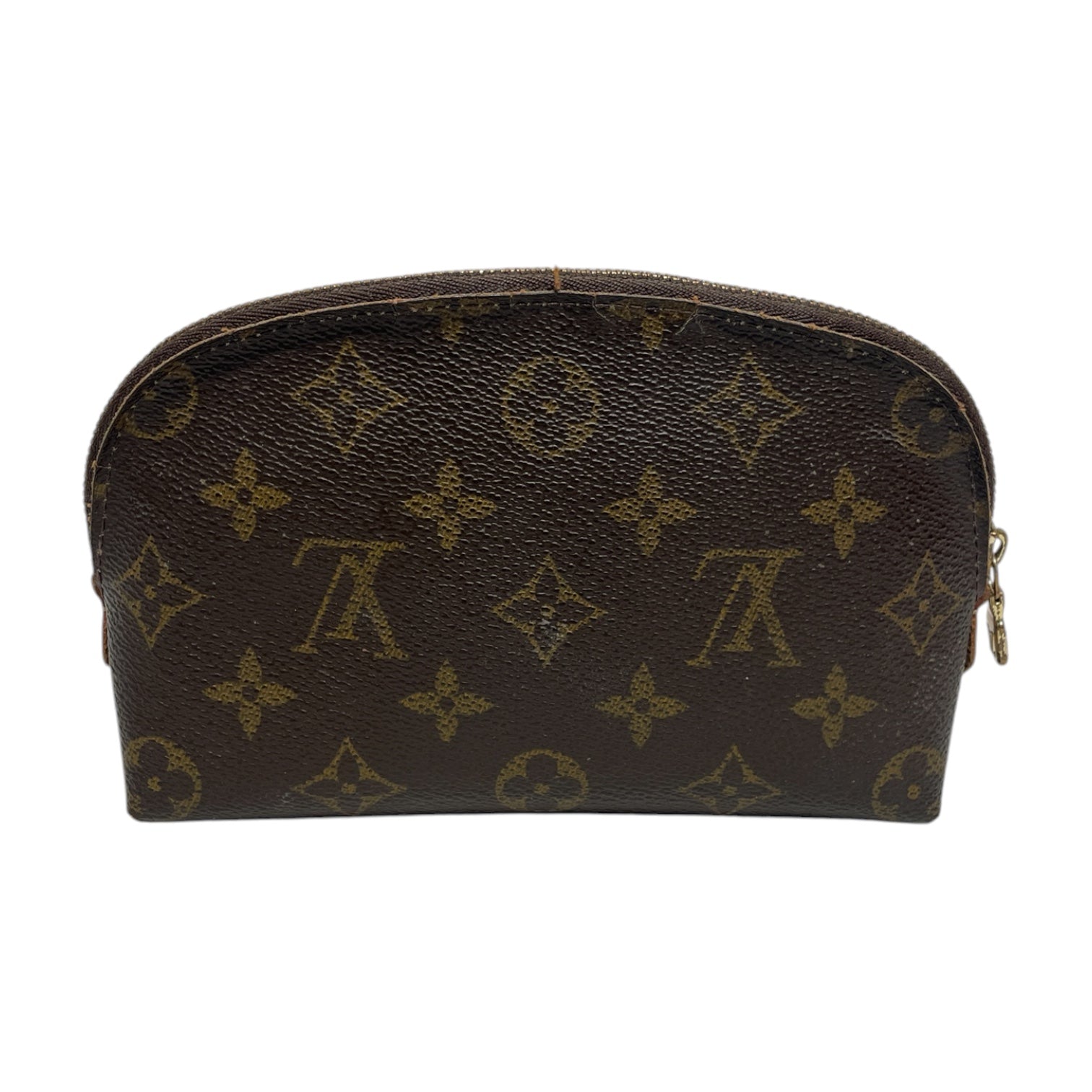 LOUIS VUITTON/Pouch/Leather/BRW/Monogram Cosmetic Bag view 1
