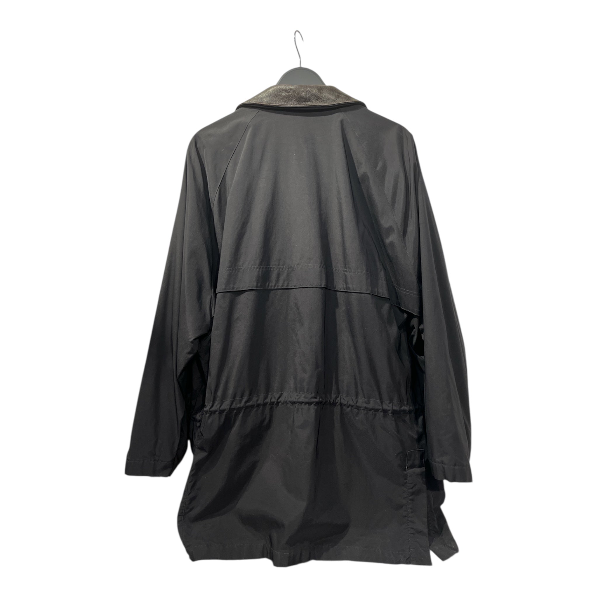 Loro Piana/Windbreaker/XXL/NVY/LEATHER NECKLINE view 2