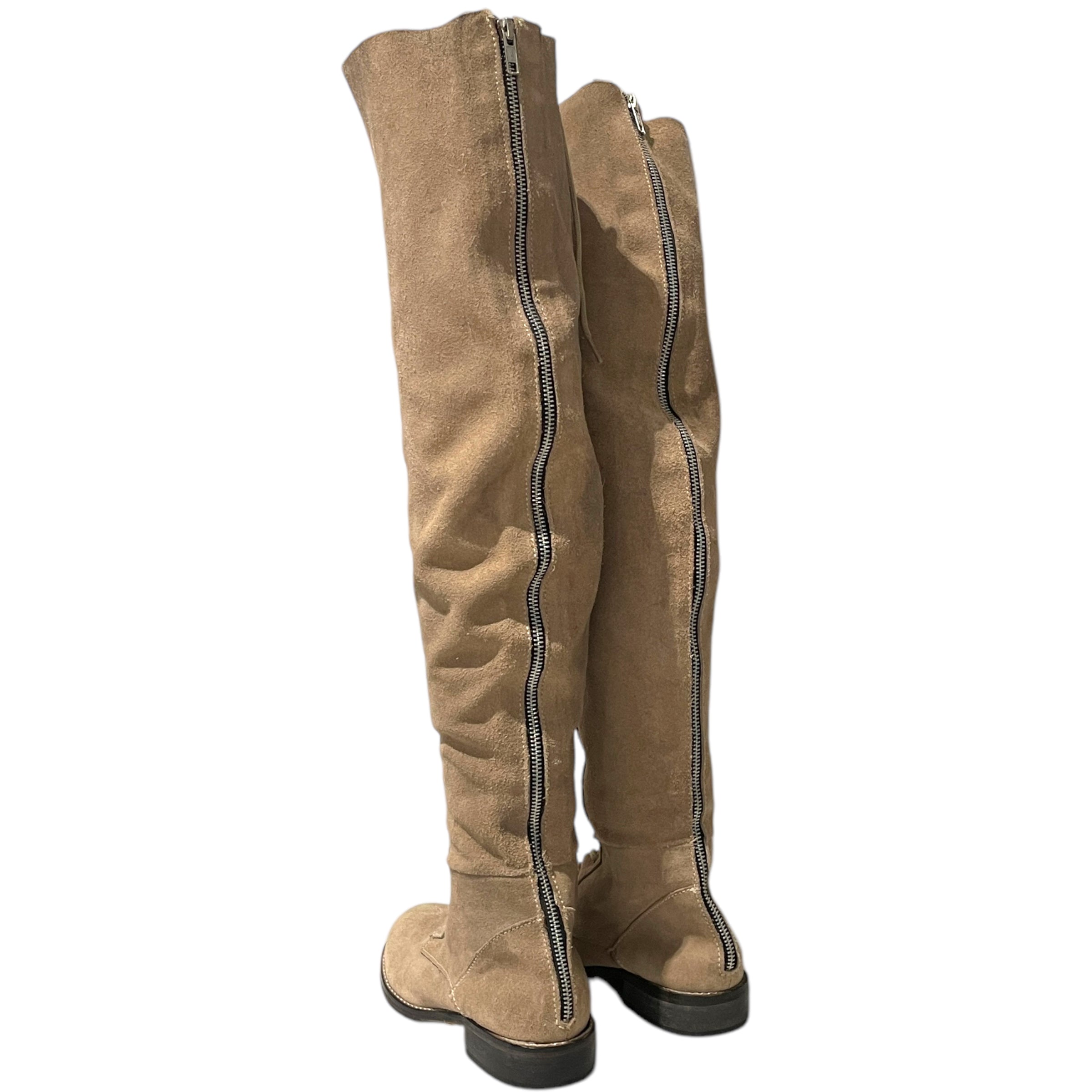 Free People/Lace Up Boots/EU 36/Suede/KHK/ view 2
