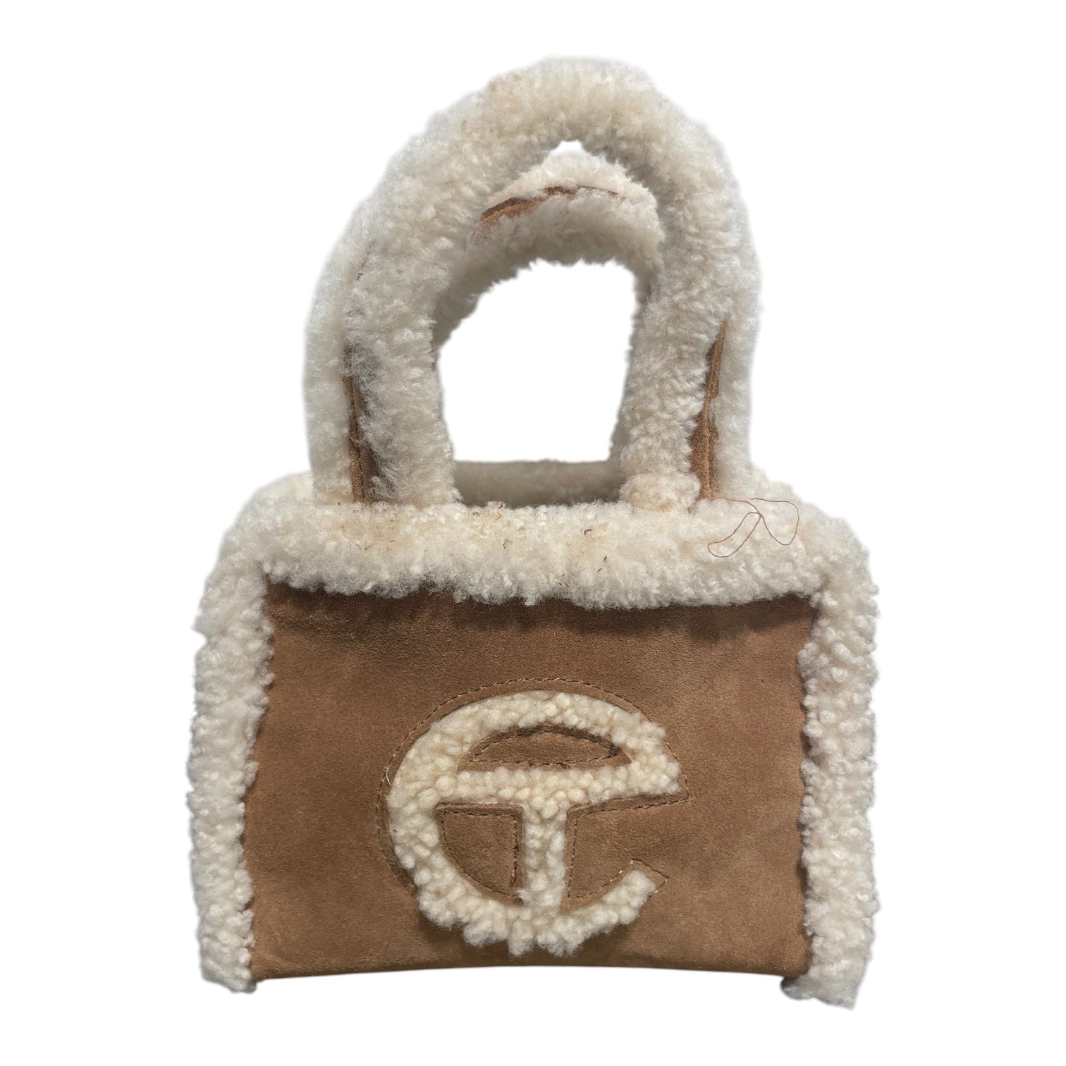Telfar/Tote Bag/Suede/CML/sherpa/ugg view 1
