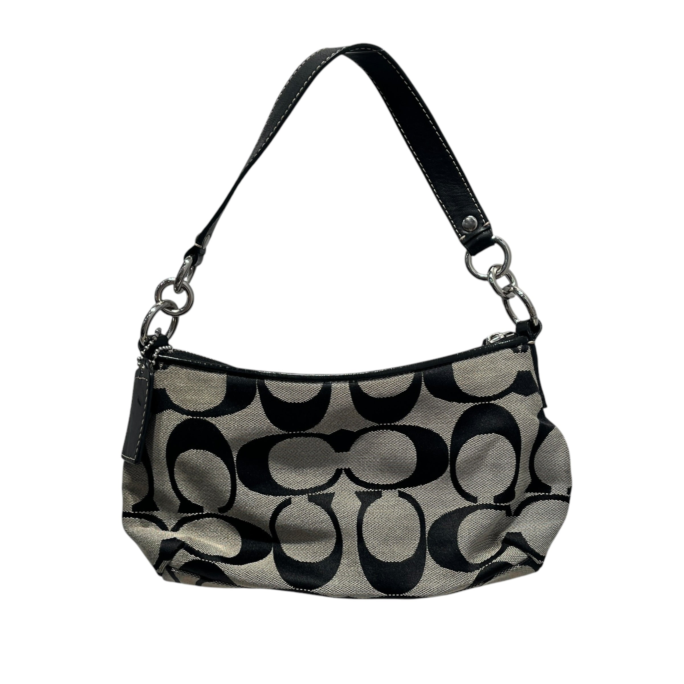 COACH/Clutch Bag/Monogram/Cotton/BLK/Coach Signature Stripe Bag view 2