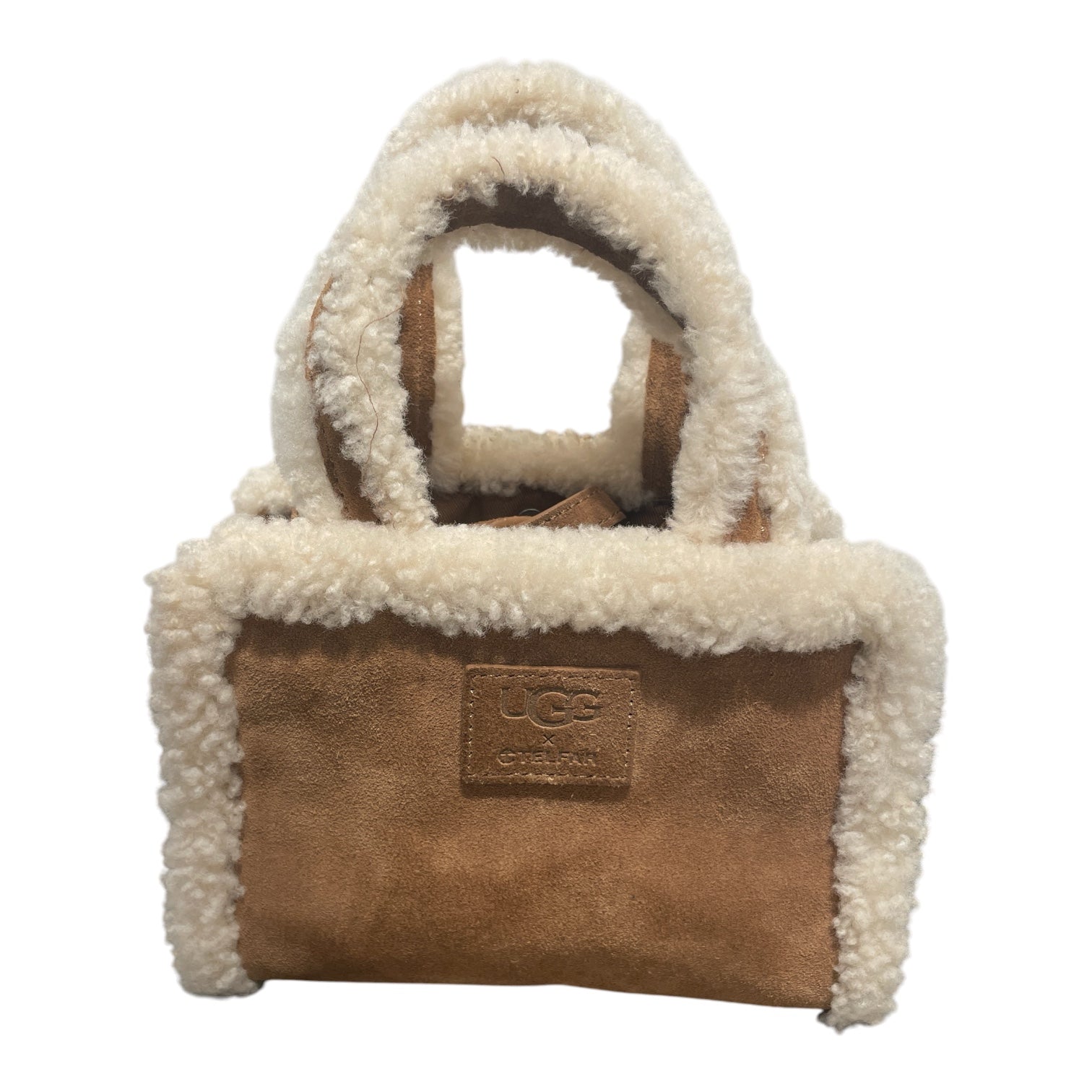 Telfar/Tote Bag/Suede/CML/sherpa/ugg view 2