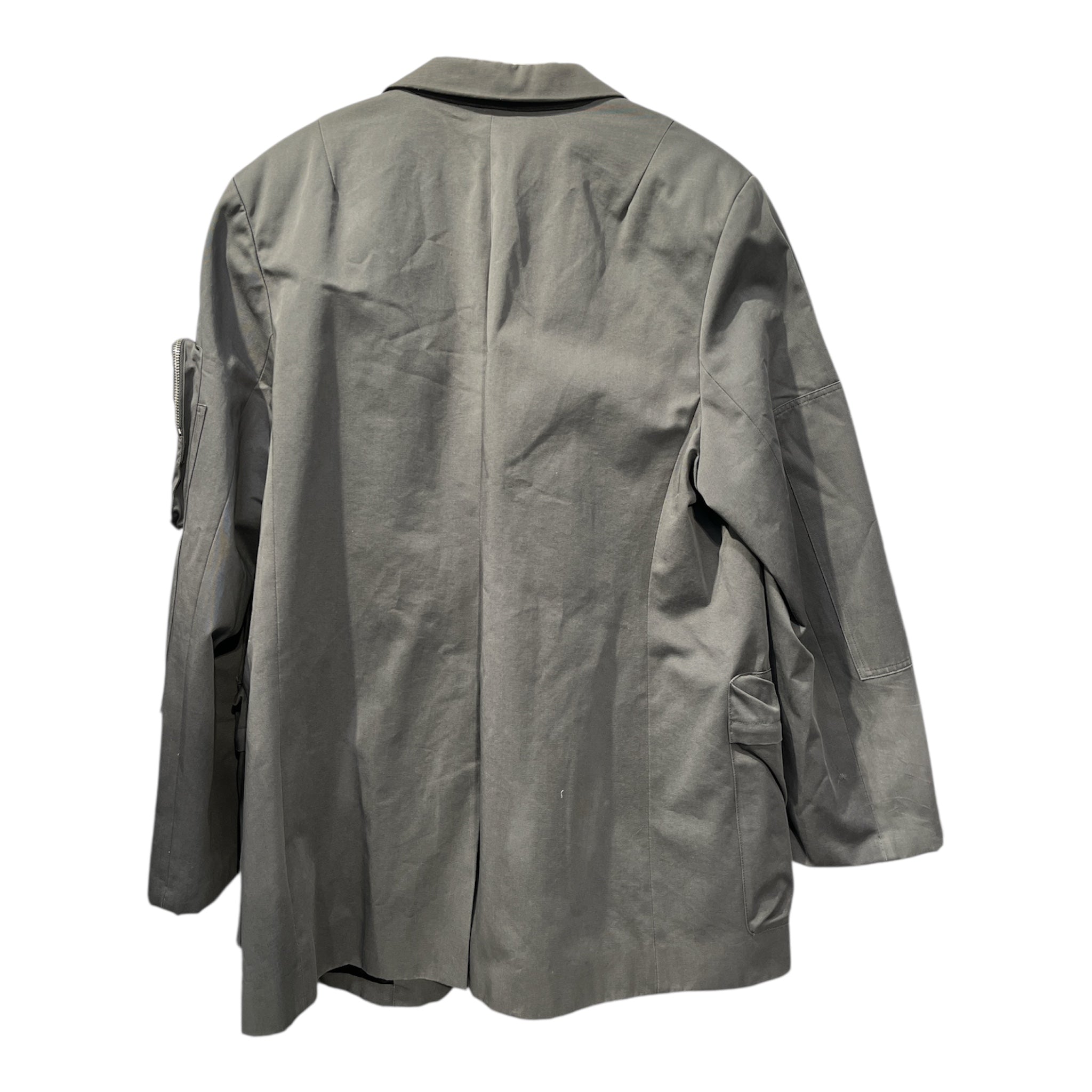 Helmut Lang/Jacket/44/Cotton/GRY/w/zippe view 2