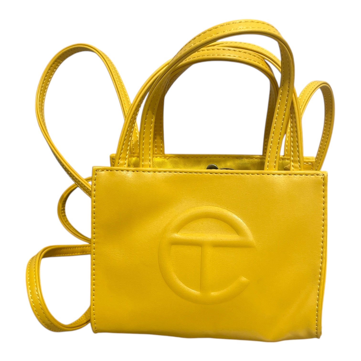Telfar/Tote Bag/Leather/YEL/ view 1