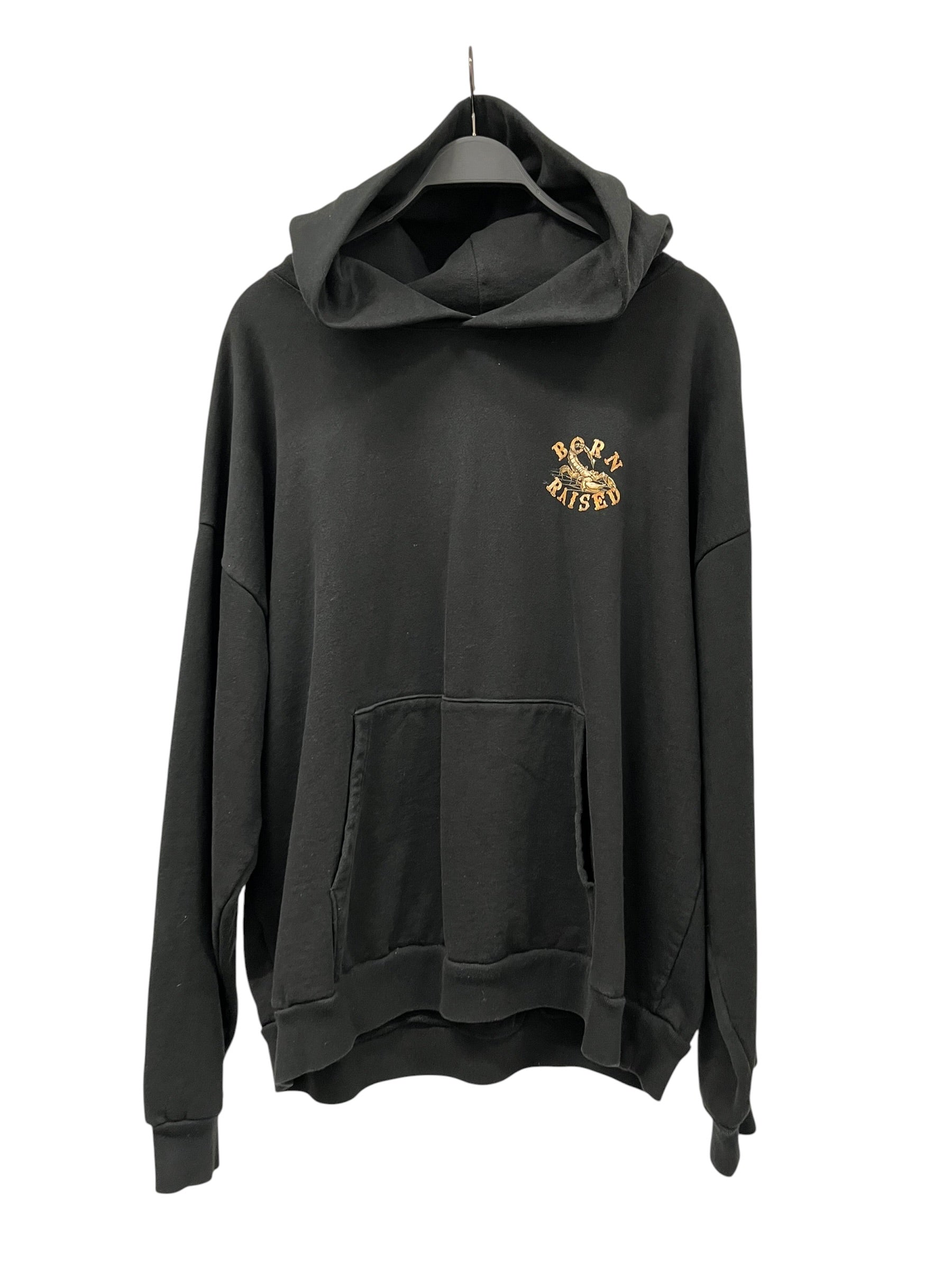 BORN X RAISED/Hoodie/XXL/Graphic/Cotton/BLK/Alacran view 1