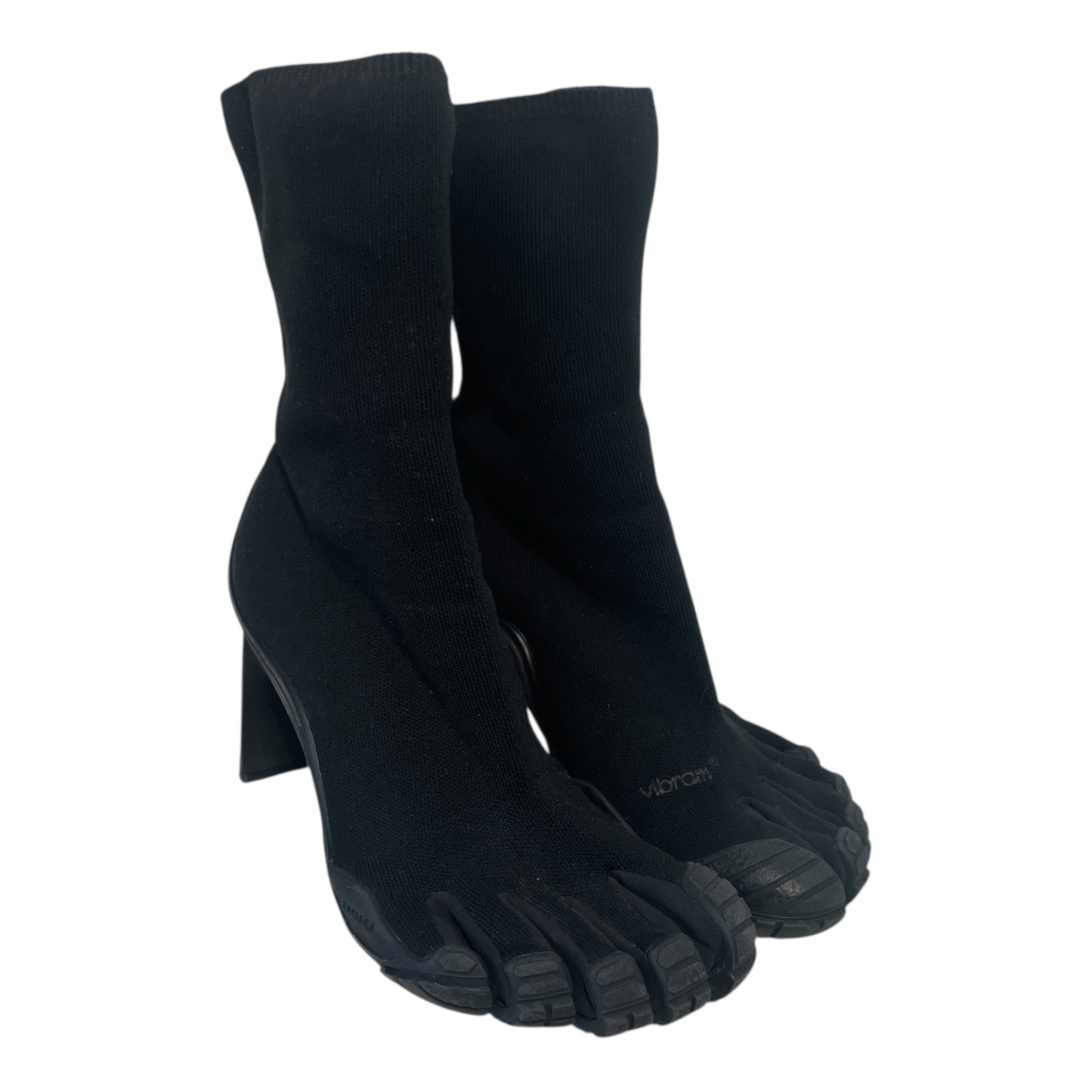 BALENCIAGA/Heels/US 9/Nylon/BLK/Toed Knit Heal view 1