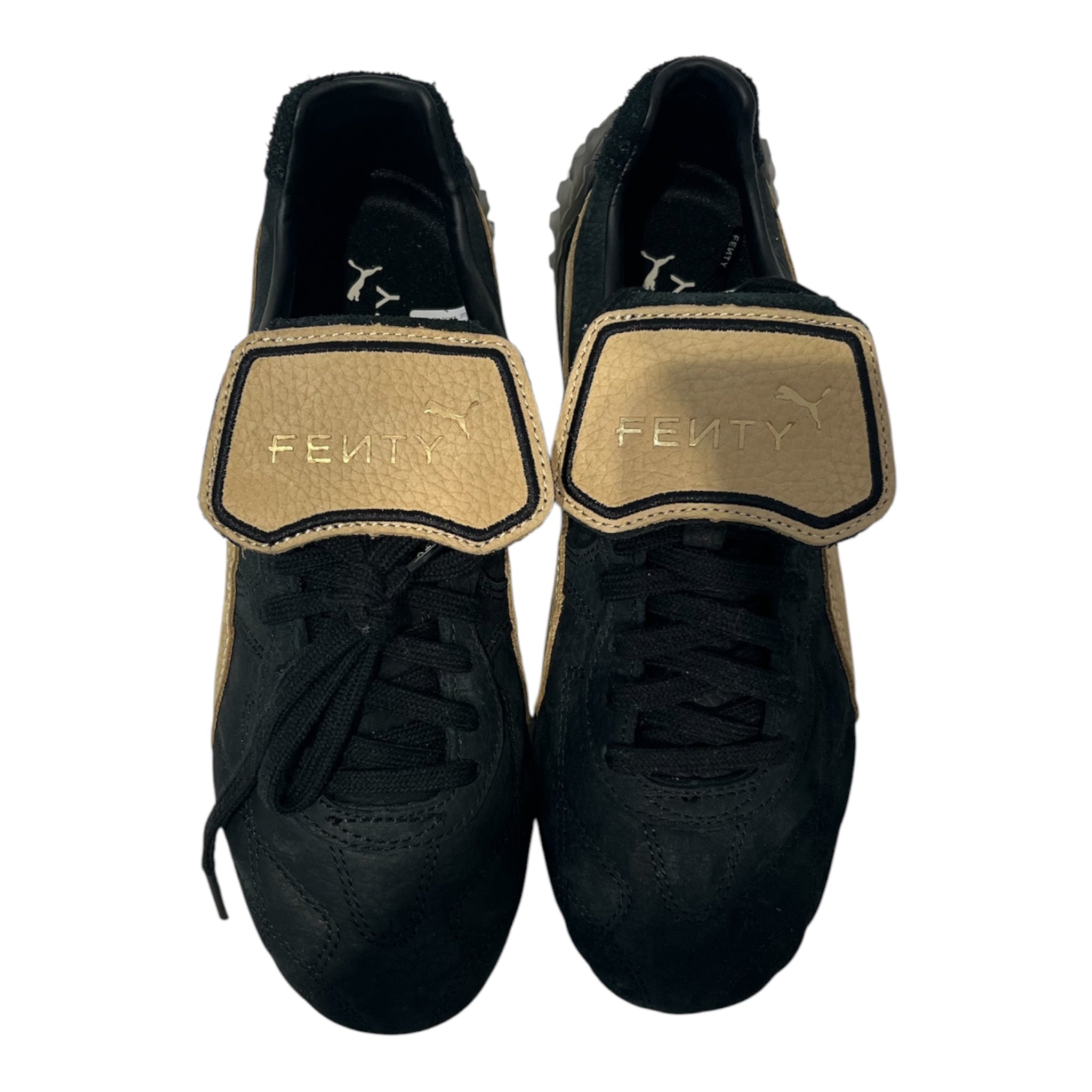FENTY PUMA by Rihanna/Low-Sneakers/US 6.5/Leather/BLK/404779-01 BLK/BEIGE AVANTI LS view 2