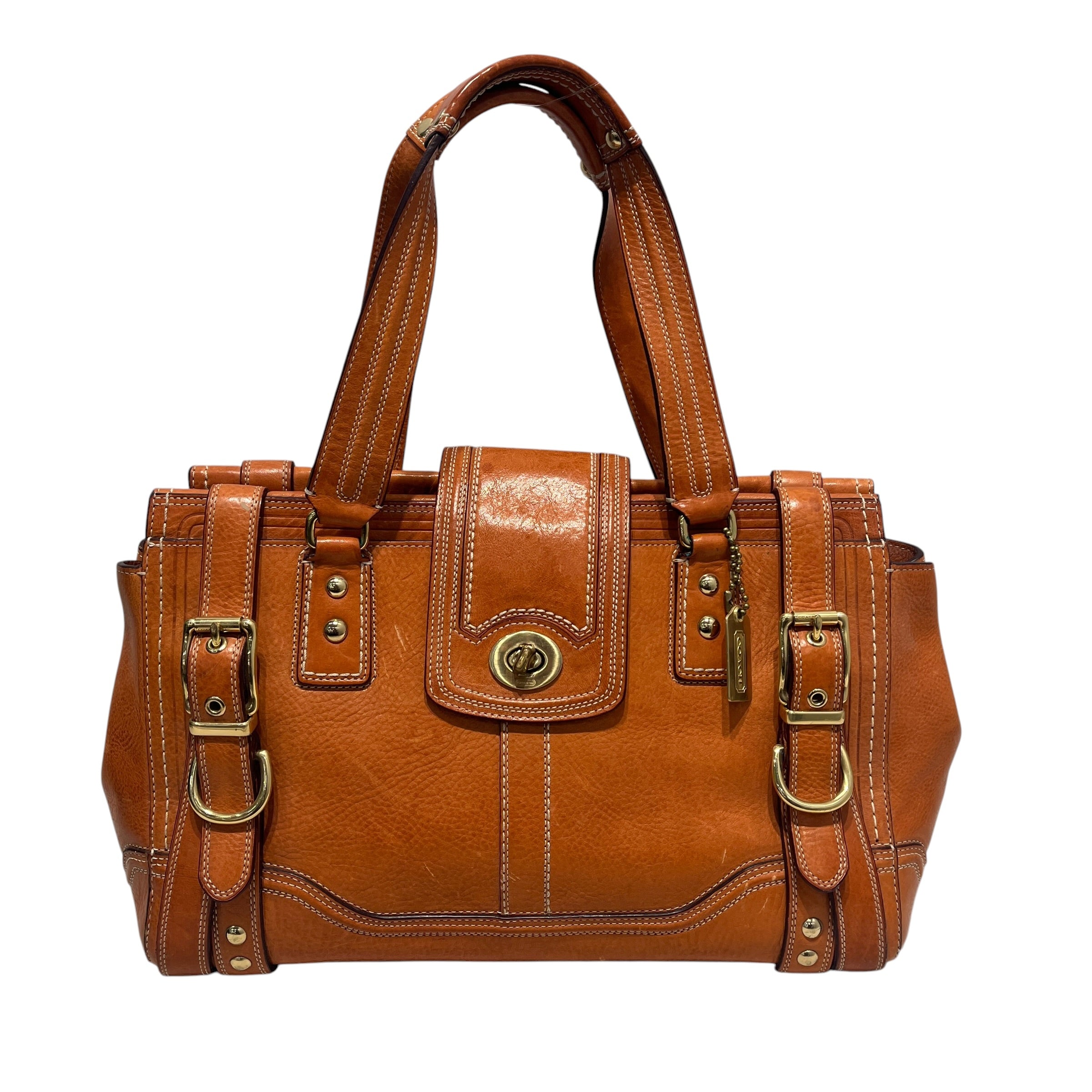 COACH/Tote Bag/Leather/CML/vintage hamptons turnlock view 1