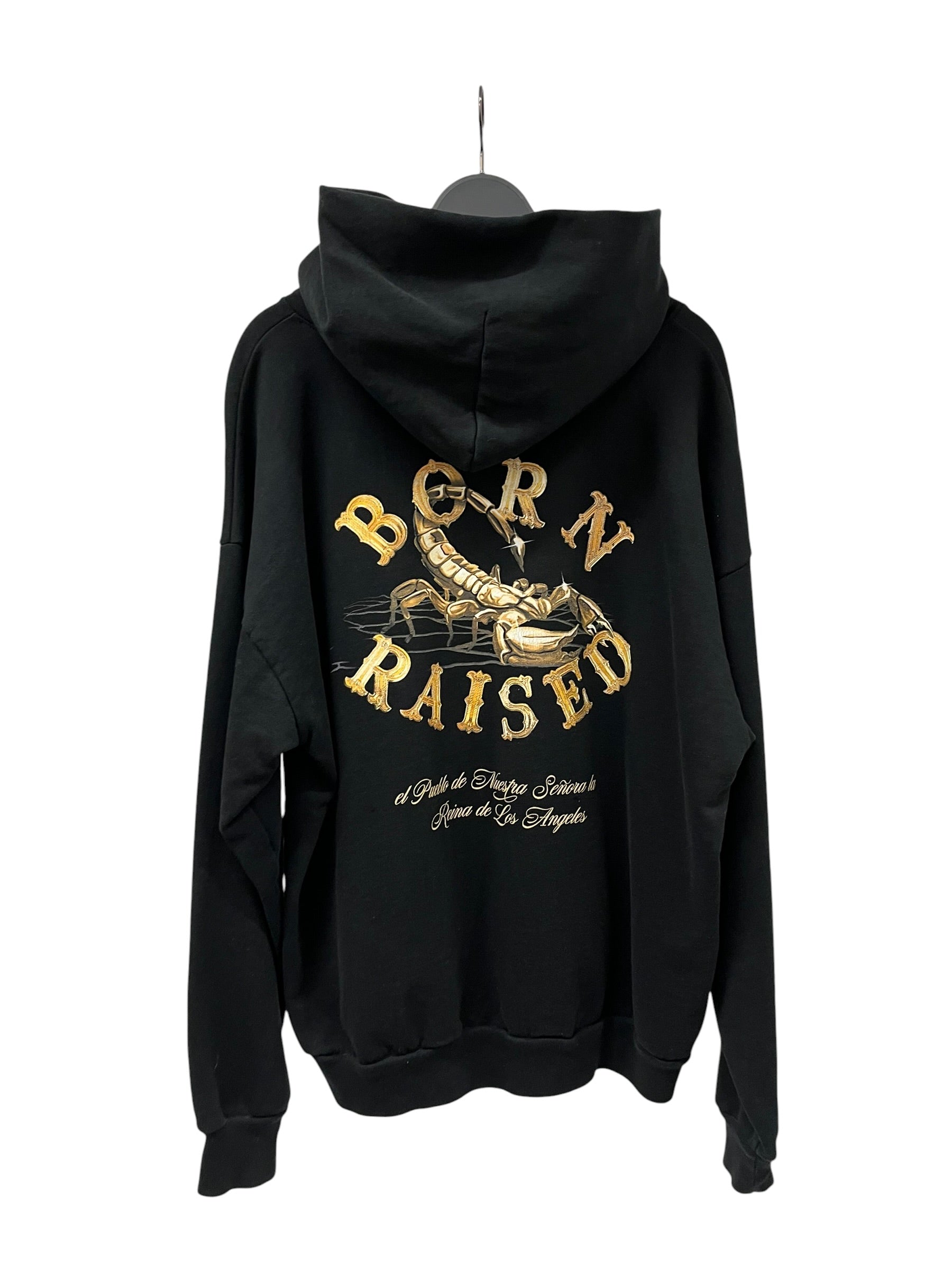 BORN X RAISED/Hoodie/XXL/Graphic/Cotton/BLK/Alacran view 2