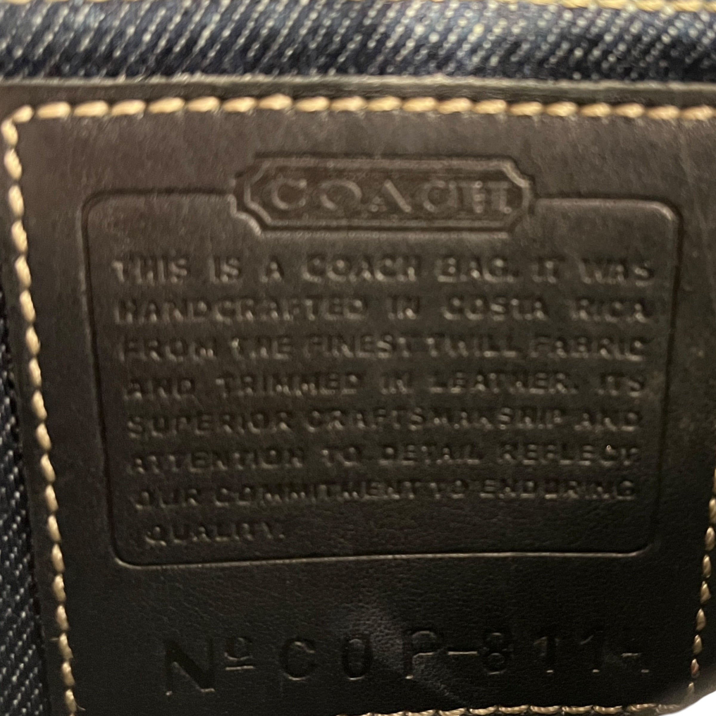 COACH/Cross Body Bag/Denim/BLU/8114 denim crossbody view 3