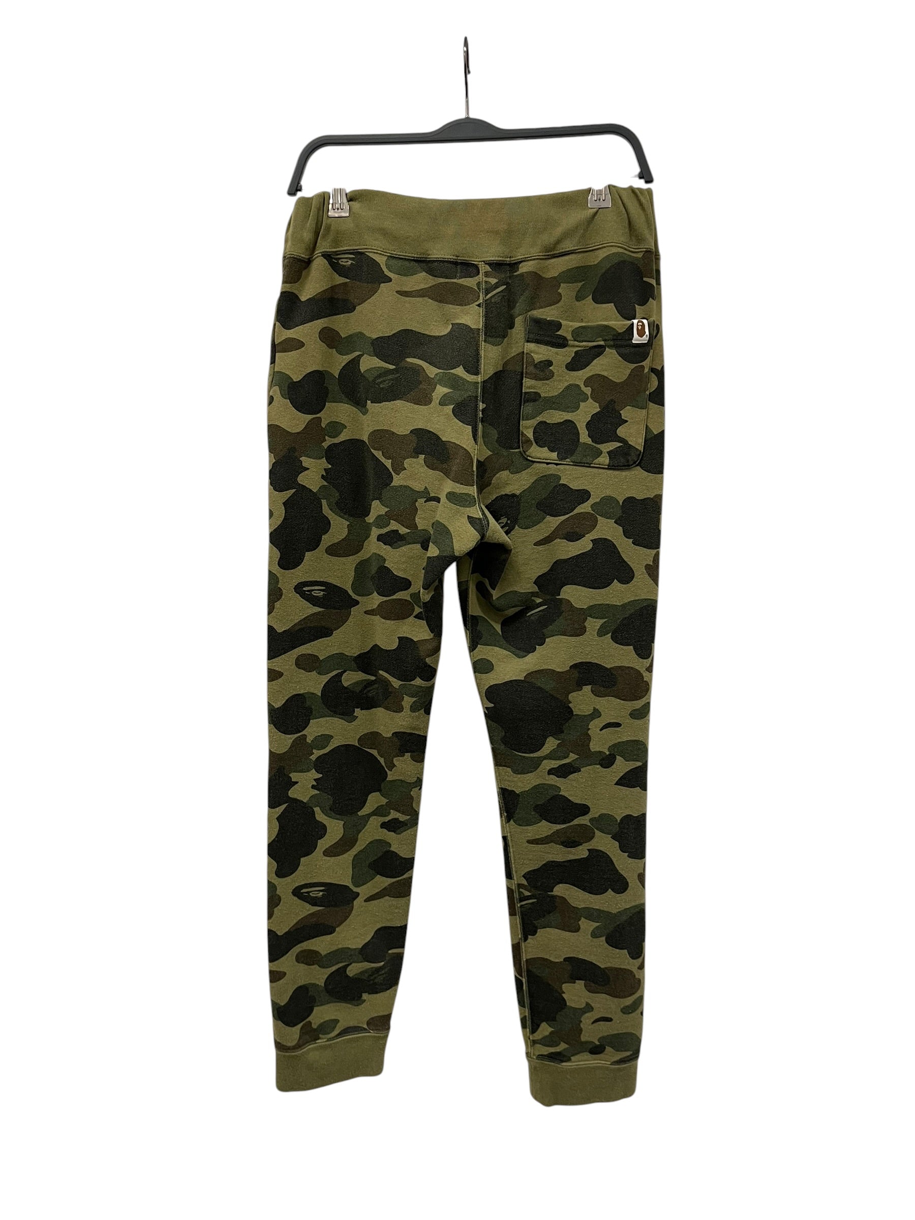A BATHING APE/Straight Pants/S/Cotton/GRN/Camouflage/SHARK JOGGERS view 2