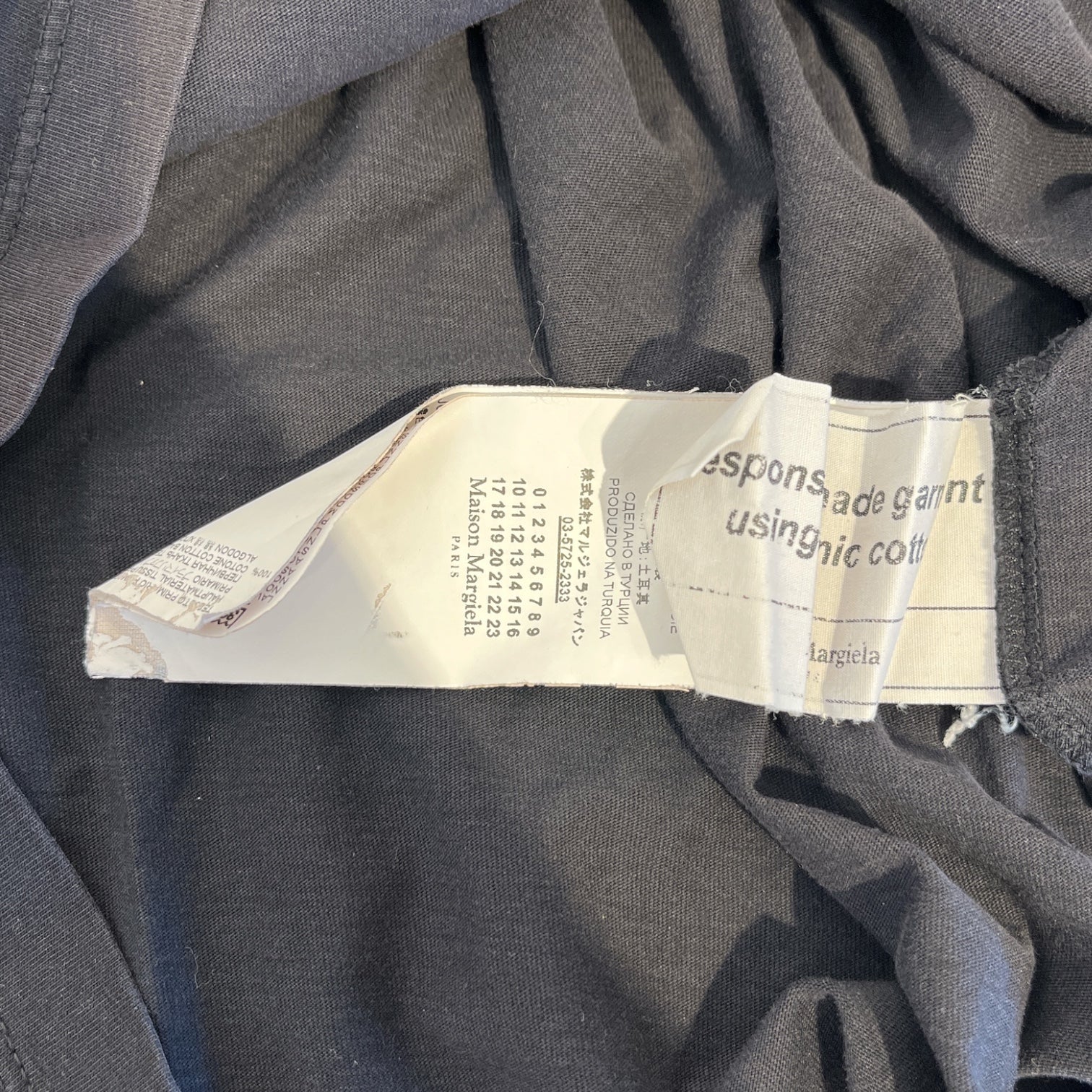 Maison Margiela/T-Shirt/50/Cotton/BLK/stereotype view 4