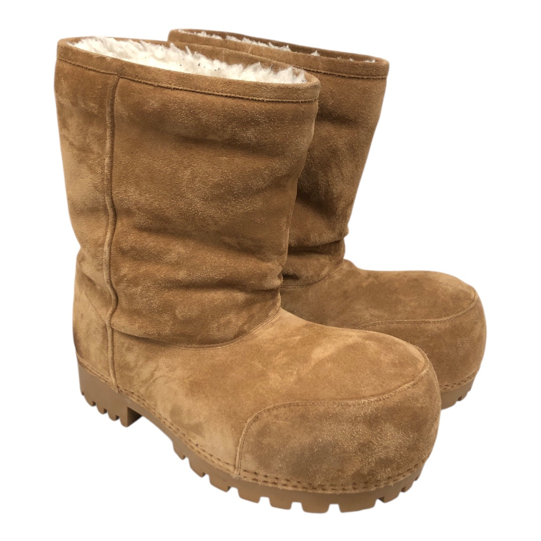 BALENCIAGA/Shoes/EU 40/Suede/CML/U-Tip/Alaska Fur Low Boot view 1