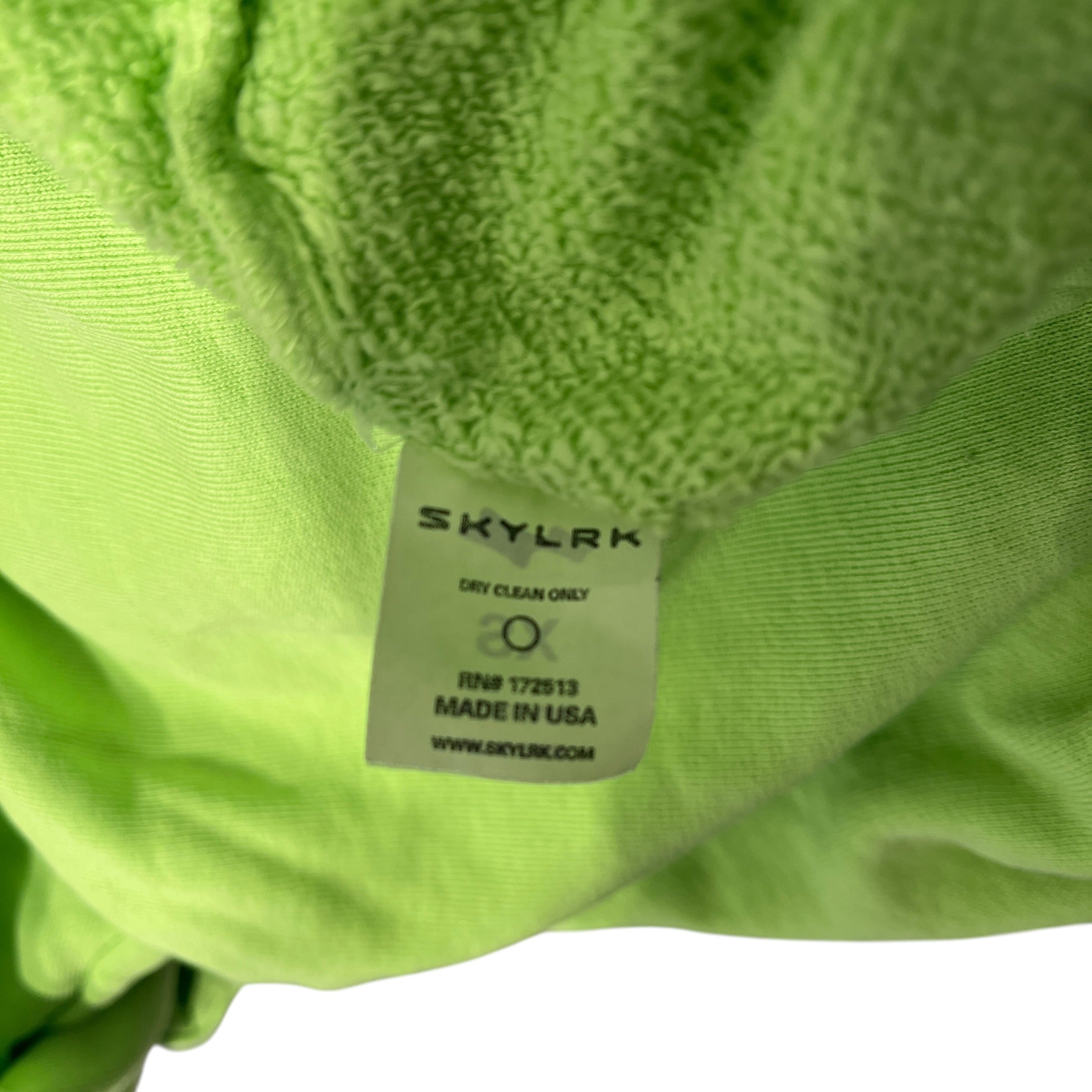 SKYLRK/Hoodie/S/Graphic/Cotton/GRN/IT'S NOT CLOCKING/COACHELLA view 4