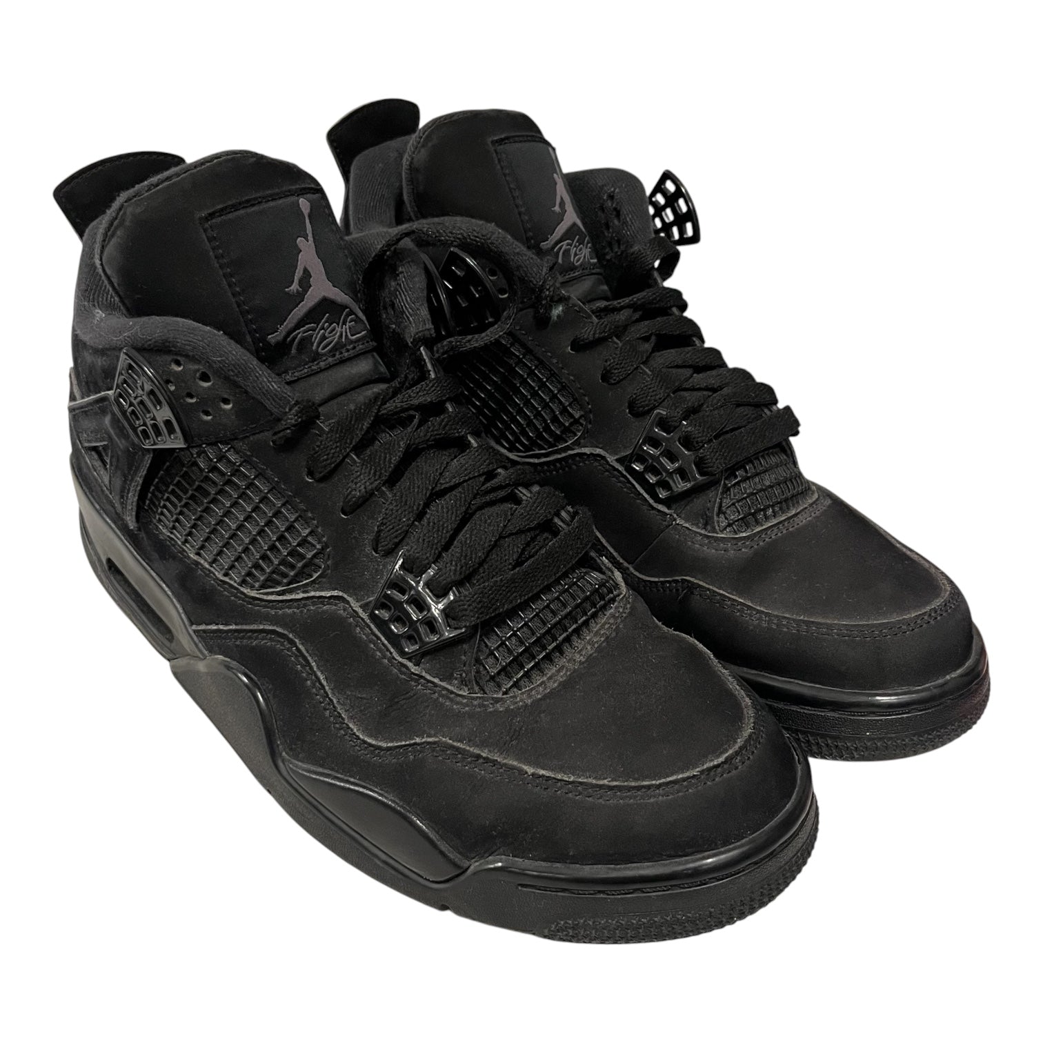 JORDAN BRAND/Low-Sneakers/US 9.5/BLK/aj4 black cat view 1