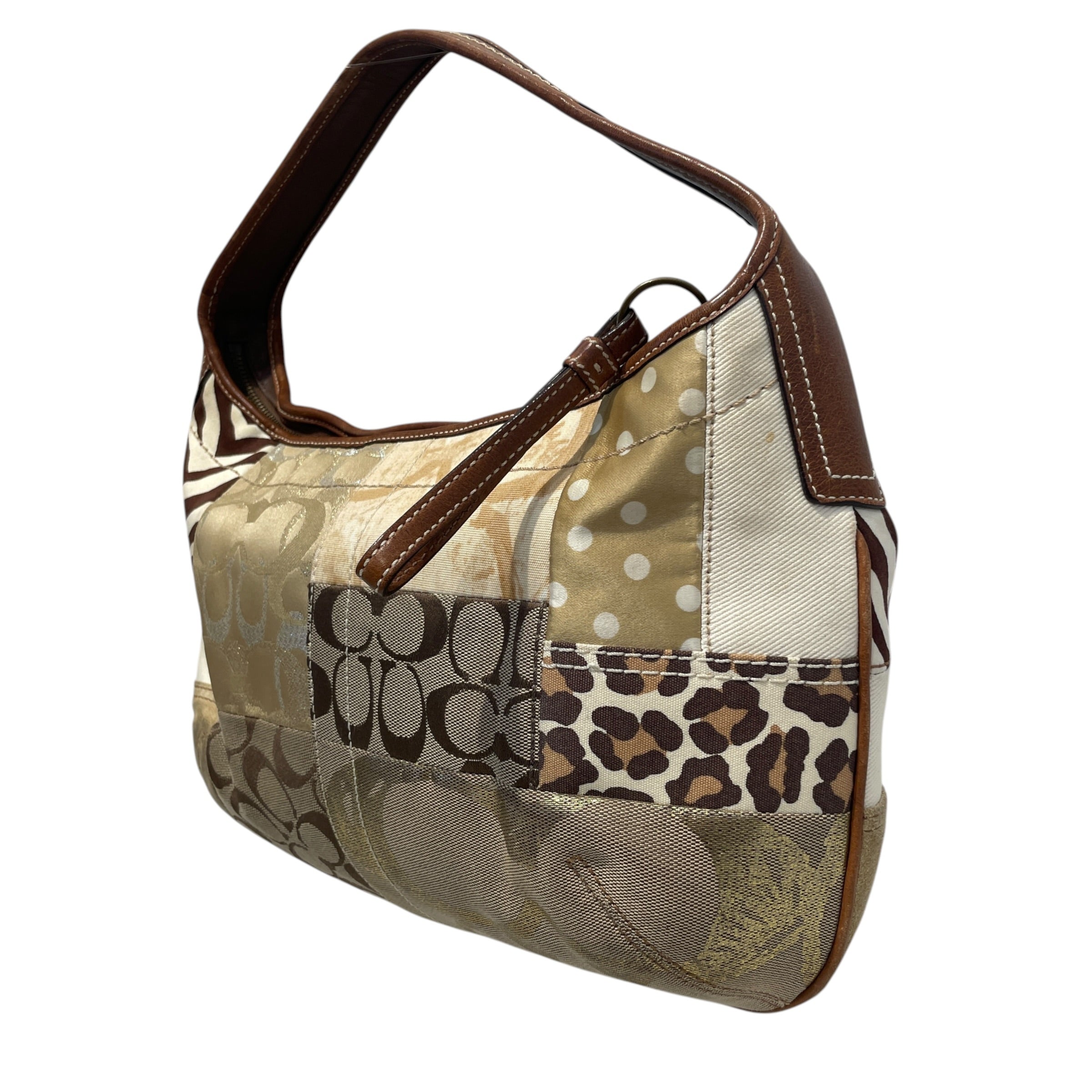 COACH/Hand Bag/Monogram/Cotton/MLT/Patchwork Handbag view 4